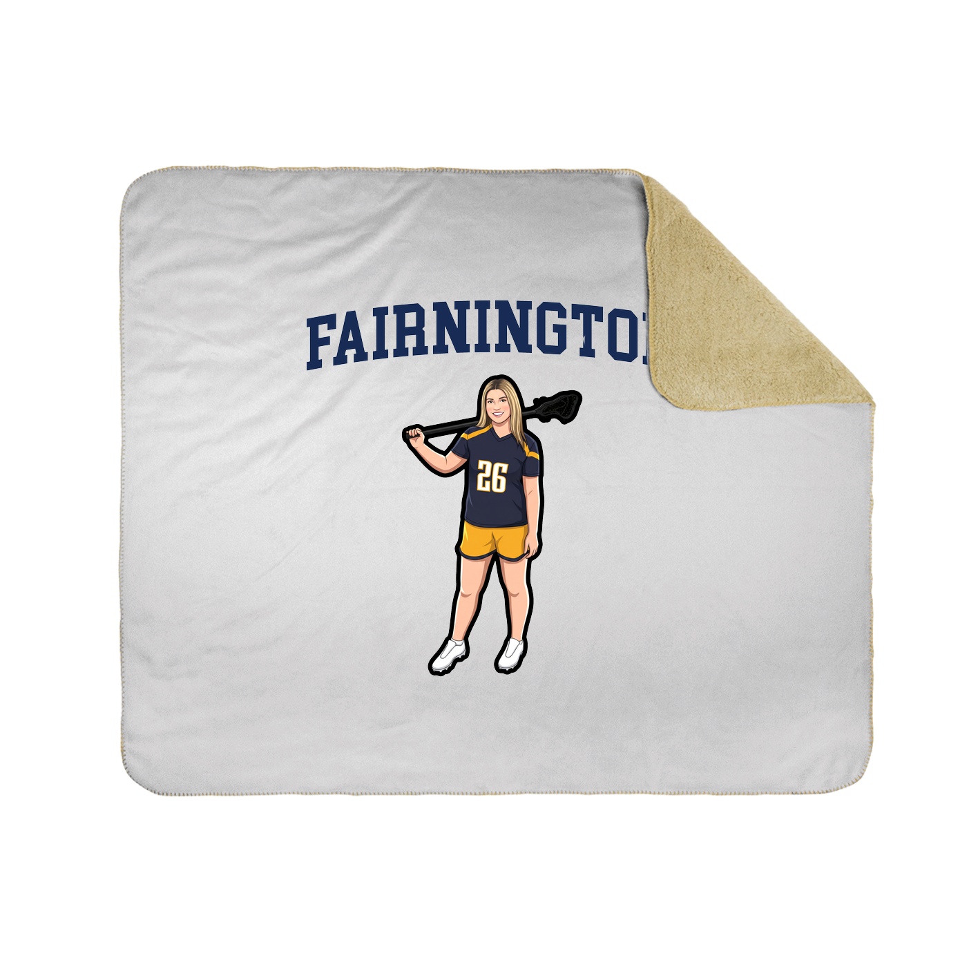 Throw Blanket — Shirsey in White