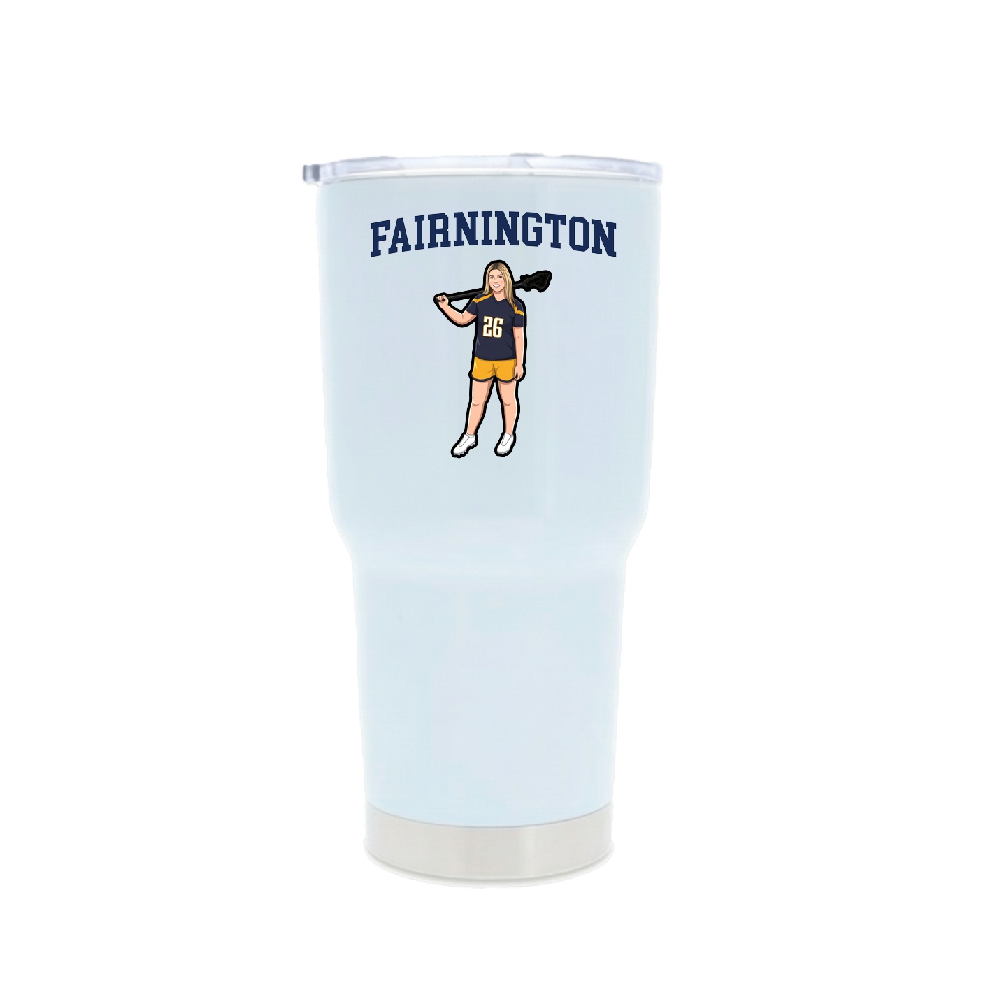 30oz Stainless Steel Tumbler — Shirsey in White