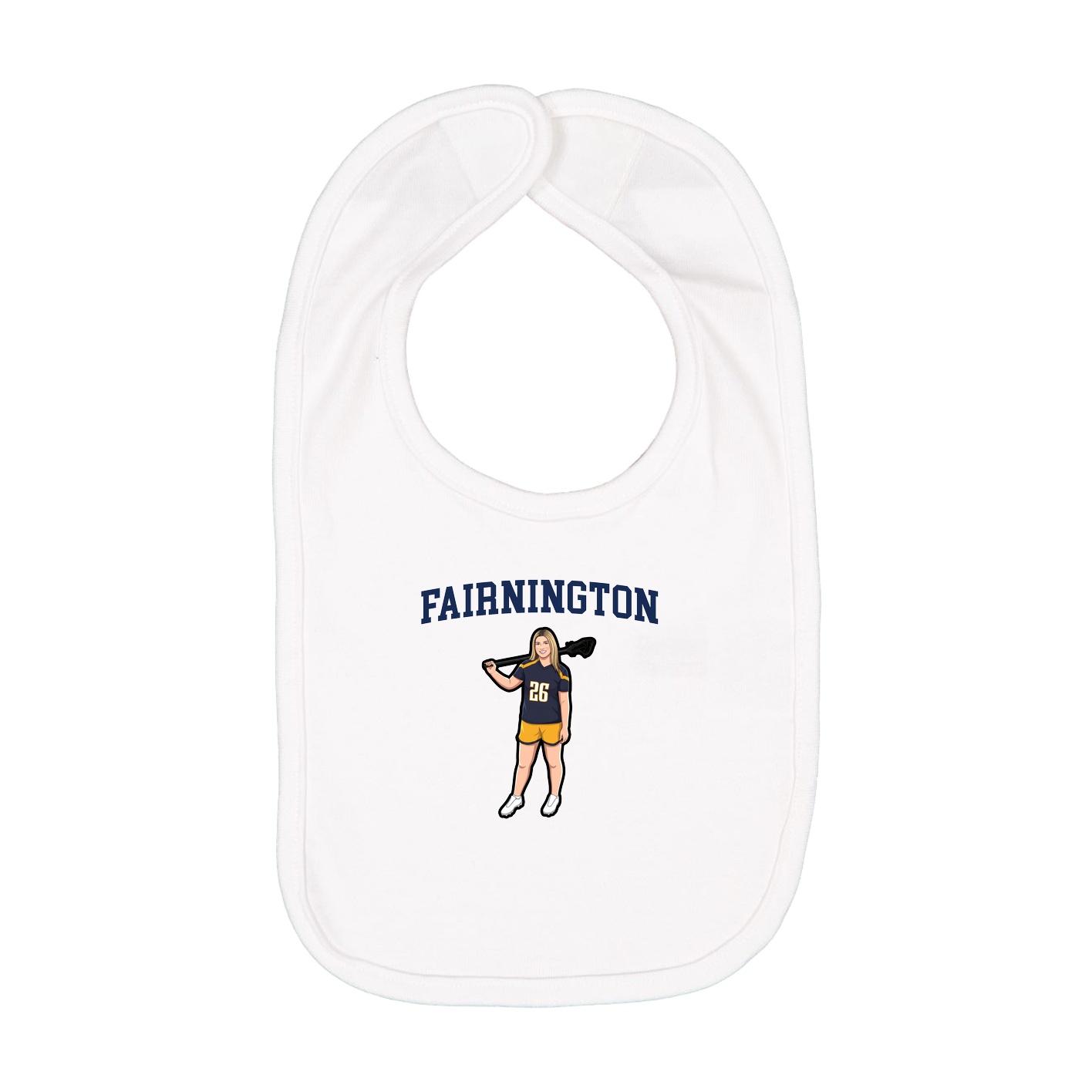 Infant Bib — Shirsey in White