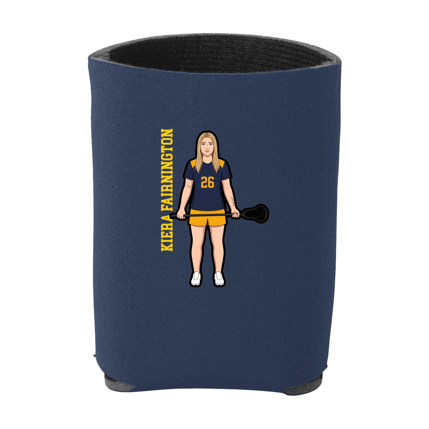 Can Holder — Name Vertical in Navy