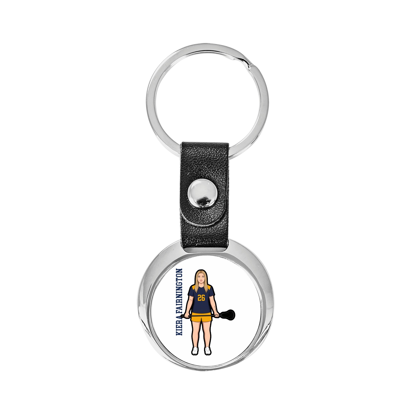 Key Chain — Name Vertical in Classic