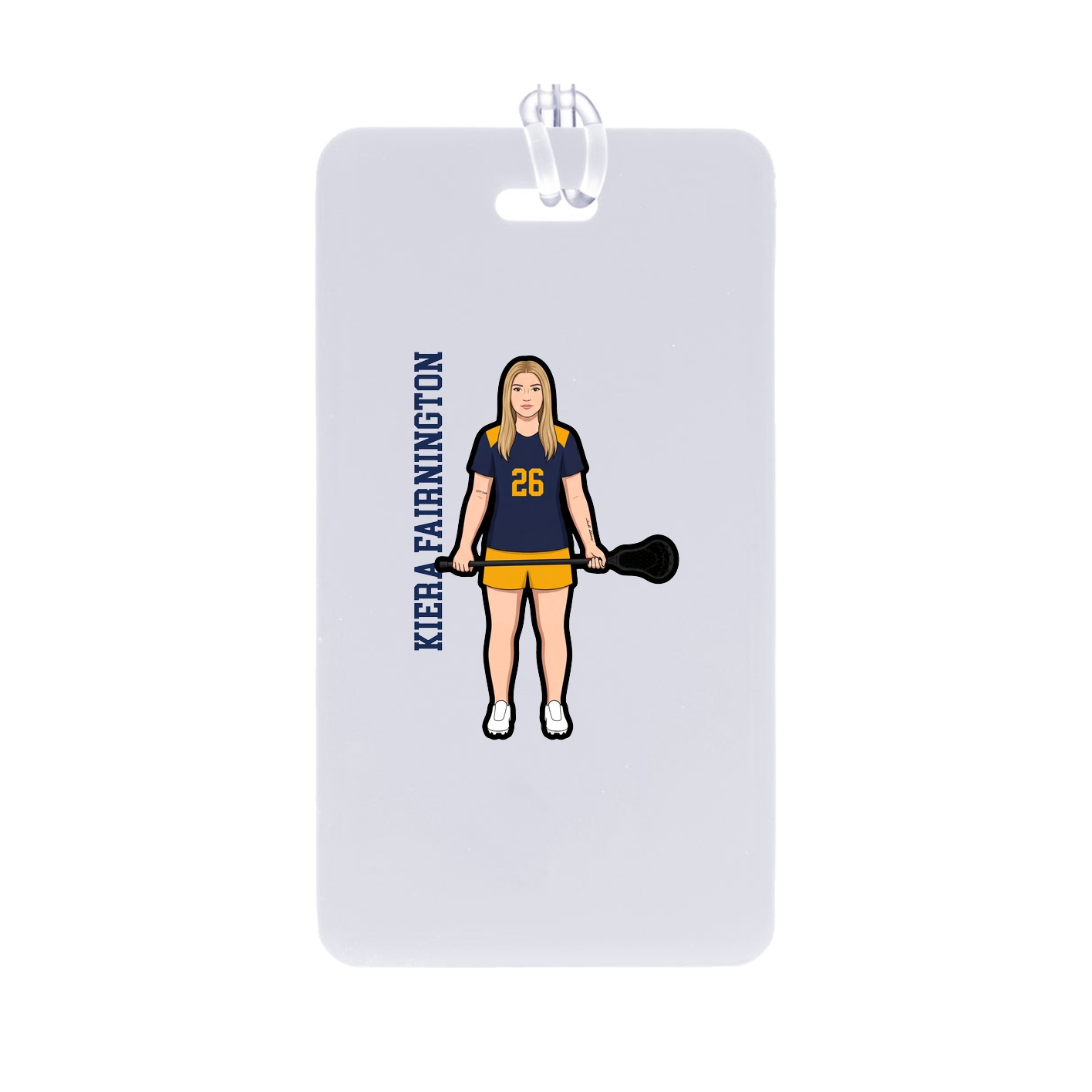 Bag Tag — Name Vertical in Classic