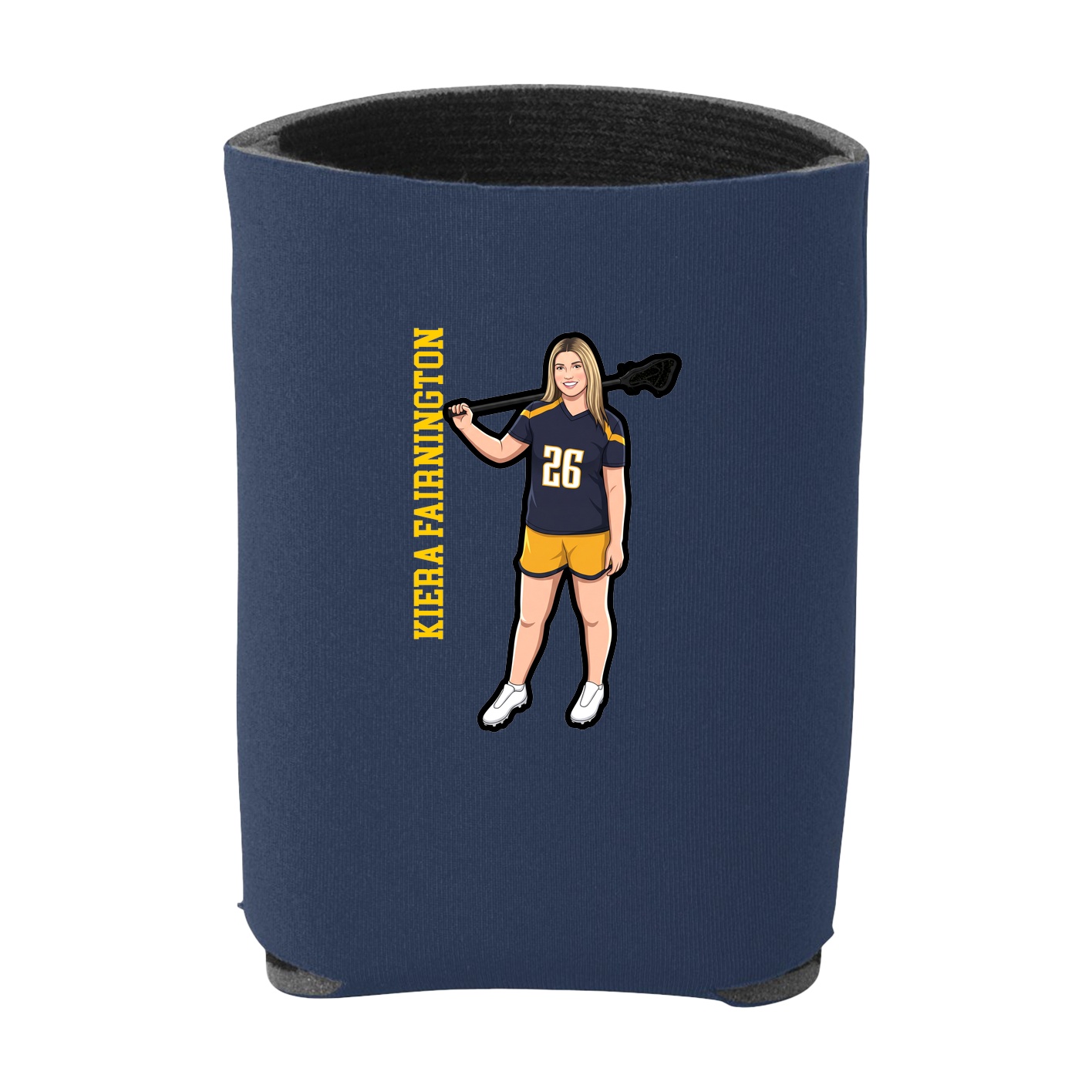 Can Holder — Name Vertical in Navy