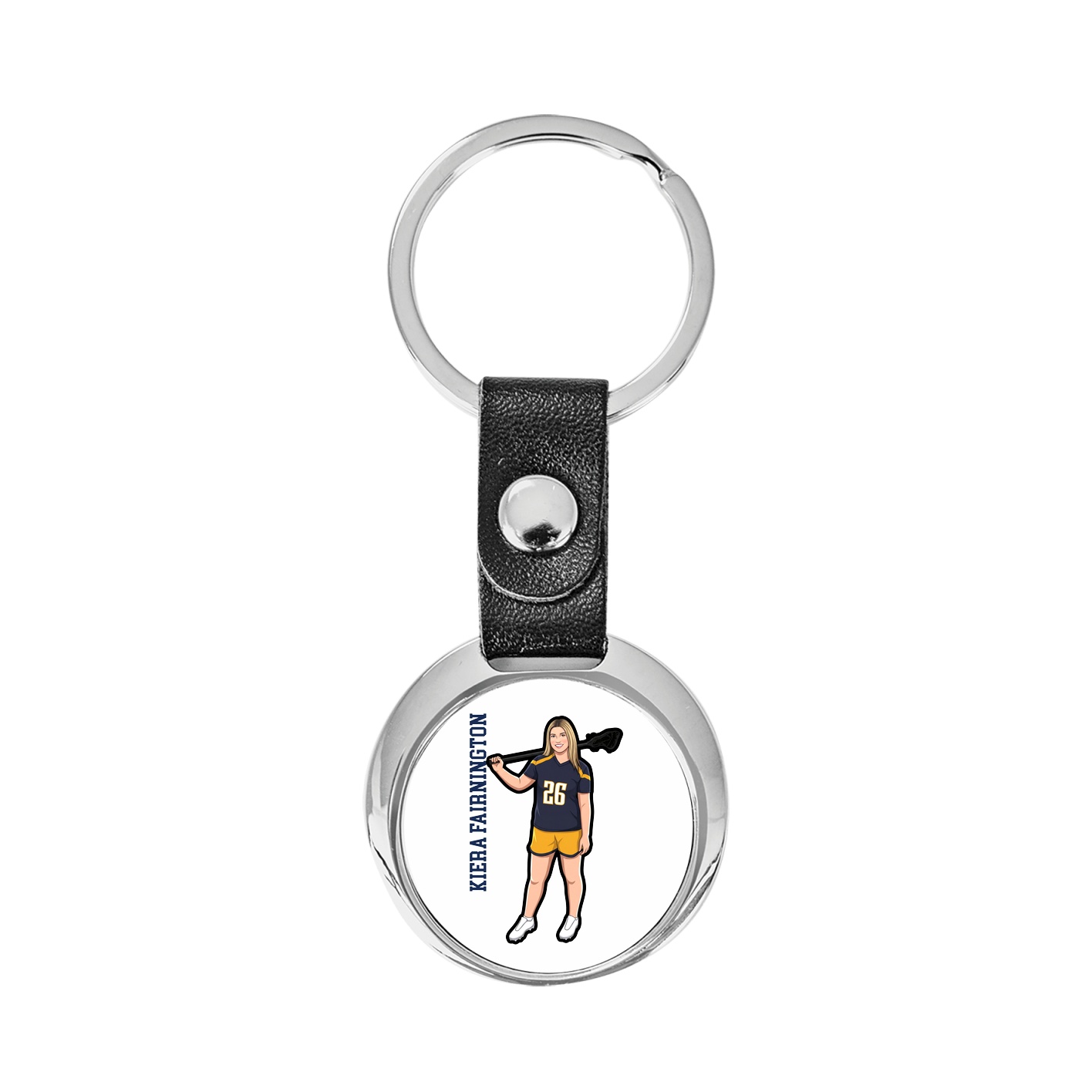 Key Chain — Name Vertical in Classic