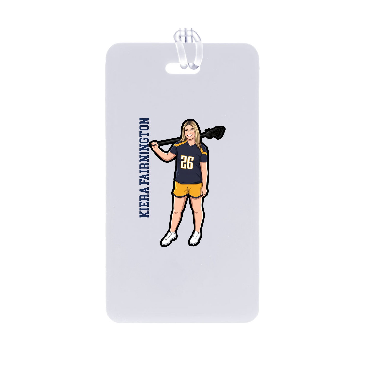 Bag Tag — Name Vertical in Classic