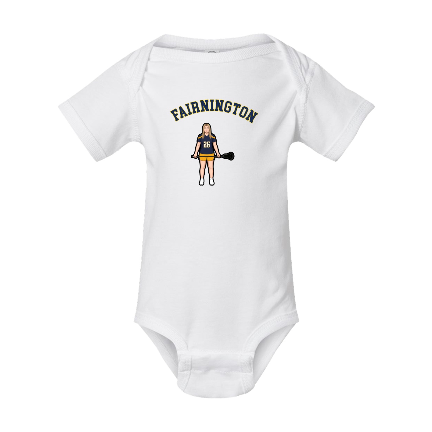 Baby Onesie — Shirsey Arch in White