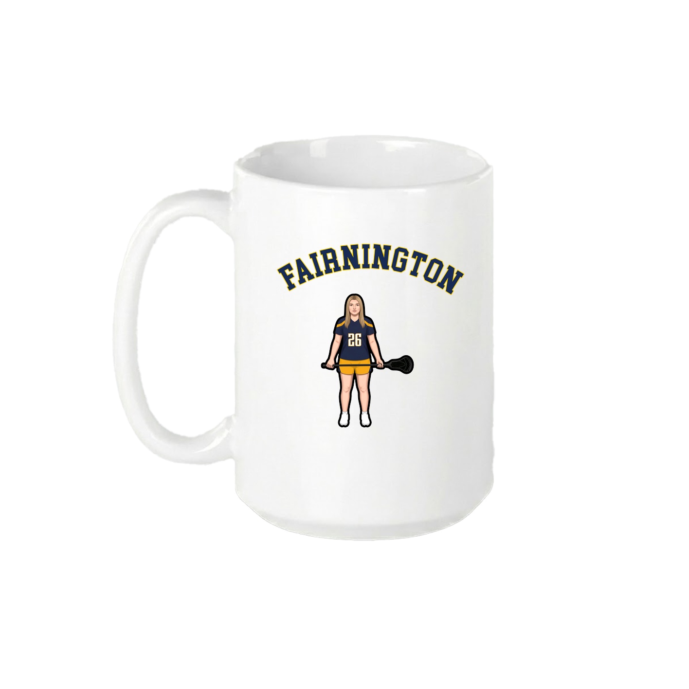 15oz Coffee Mug — Shirsey Arch in White