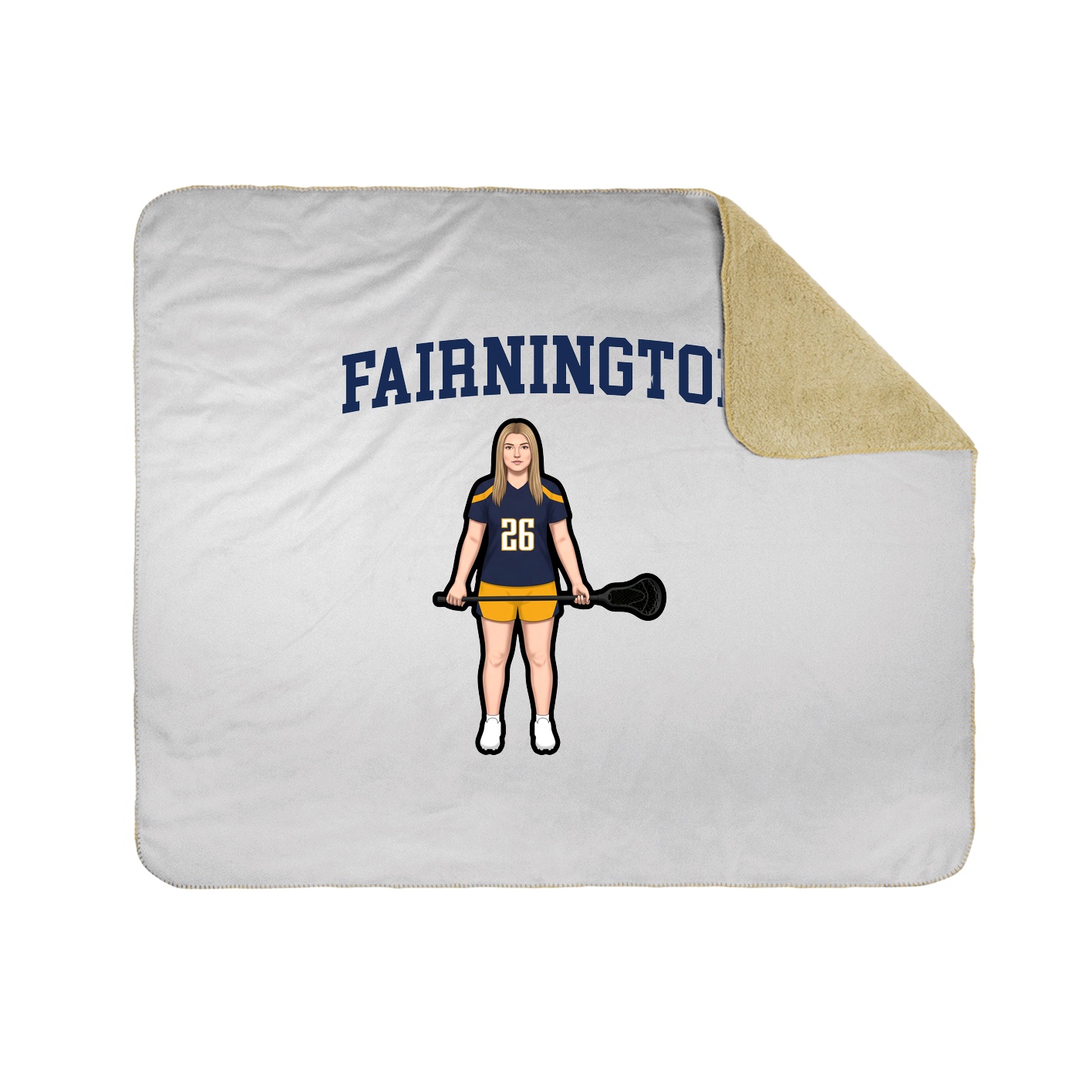 Throw Blanket — Shirsey in White