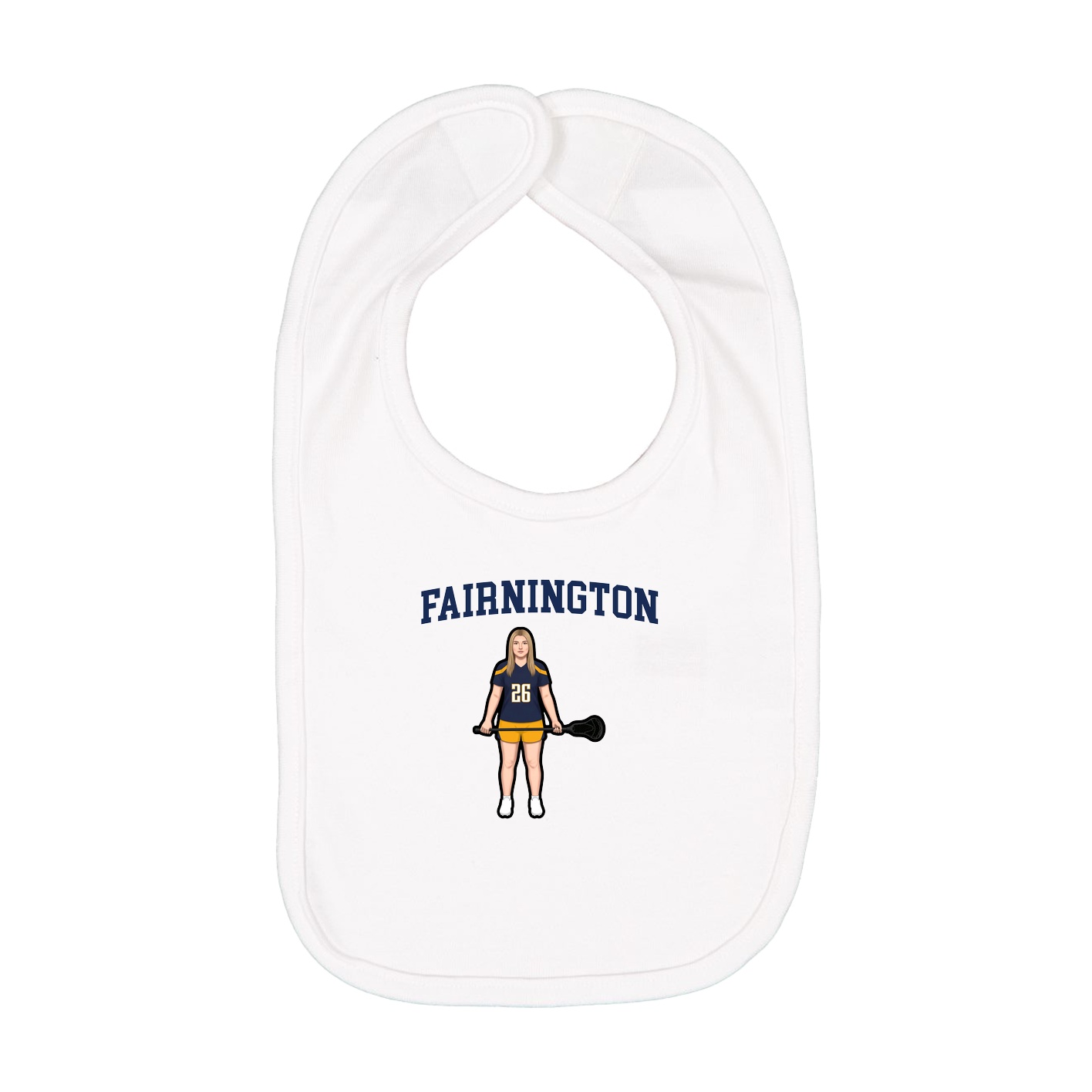 Infant Bib — Shirsey in White