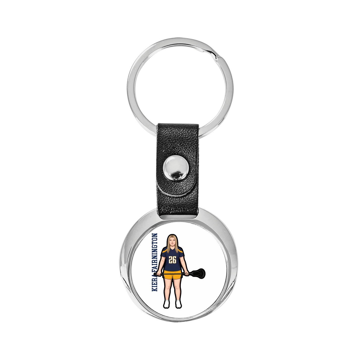 Key Chain — Name Vertical in Classic