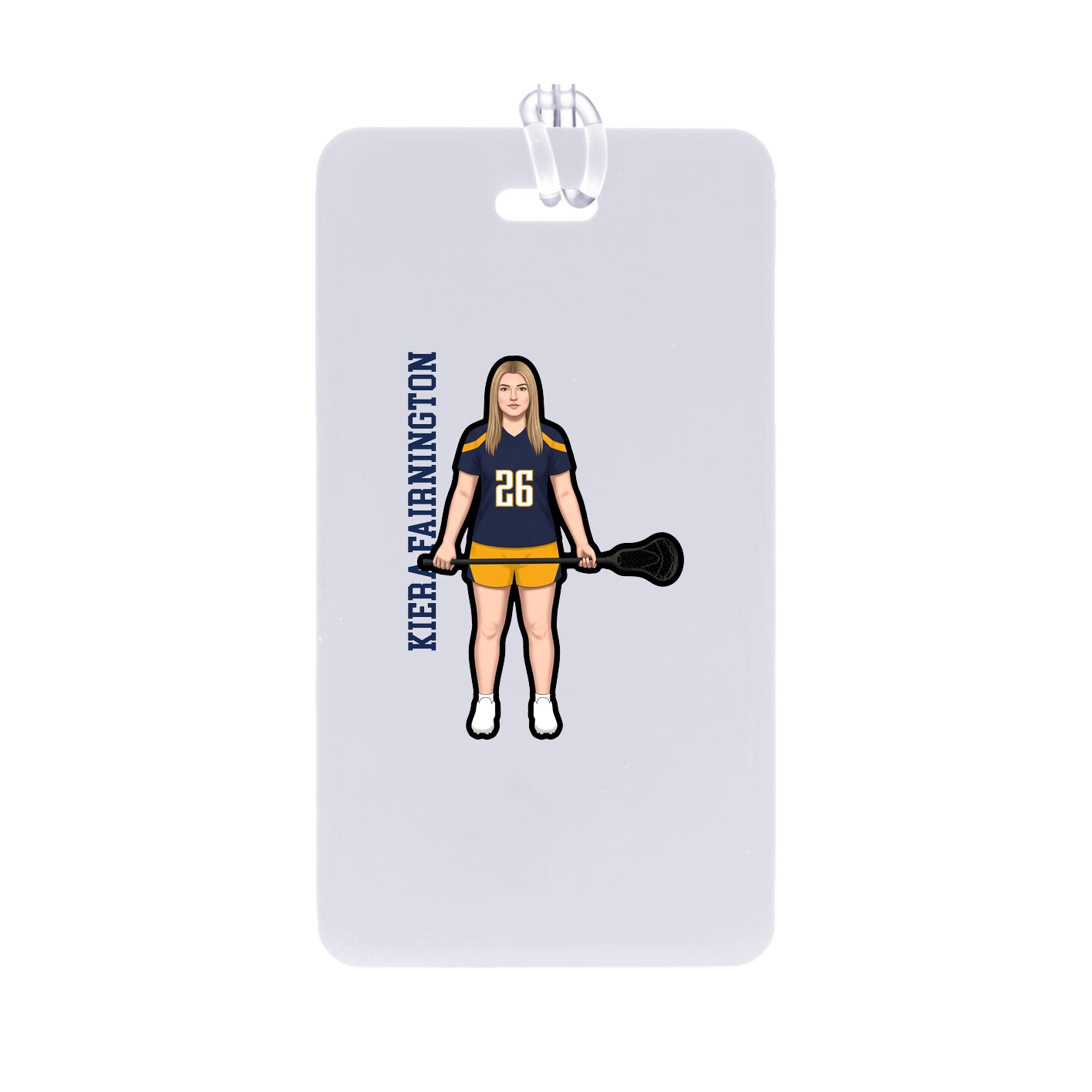 Bag Tag — Name Vertical in Classic