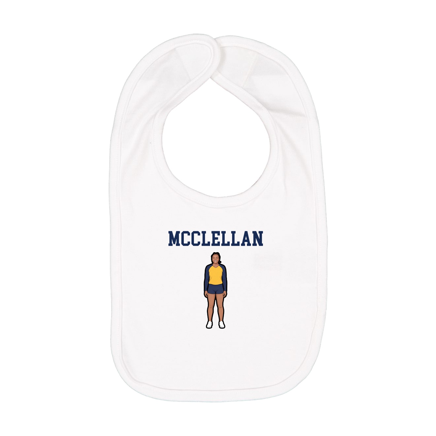 Infant Bib — Shirsey in White