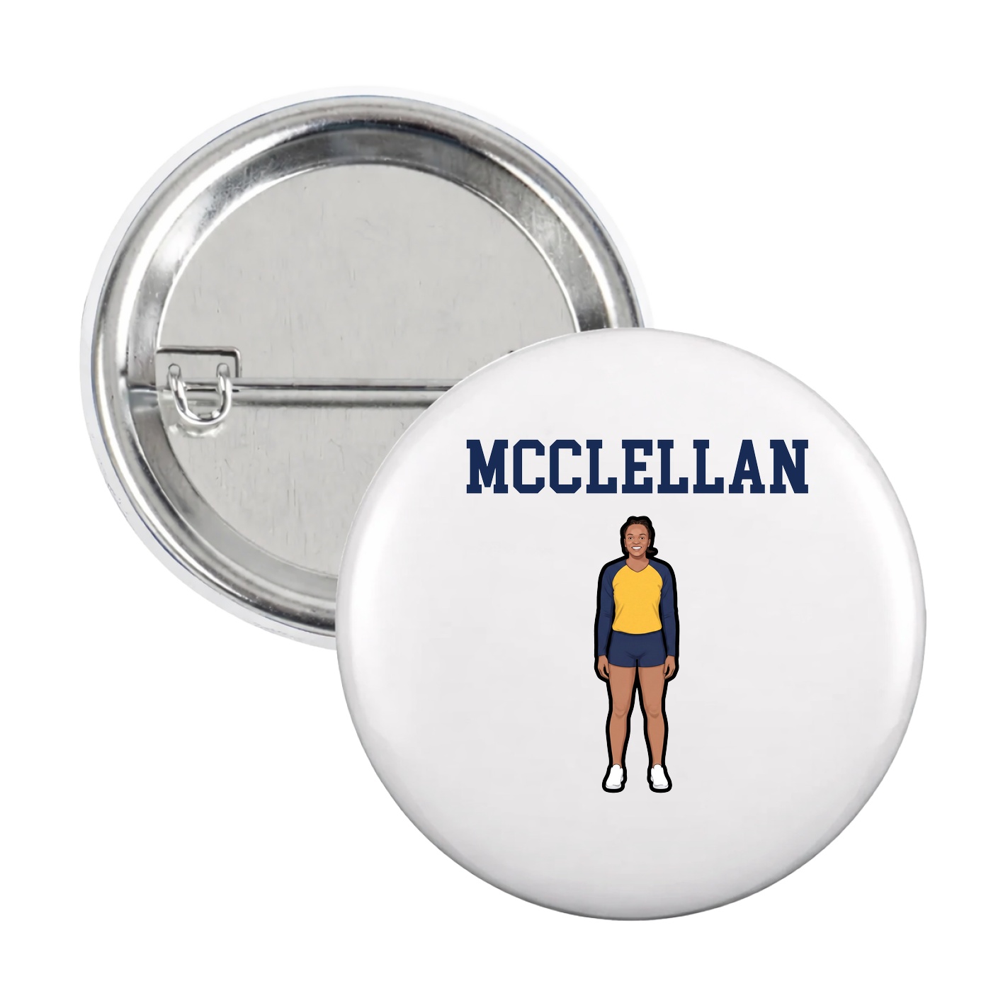 Game Day Button — Shirsey in White