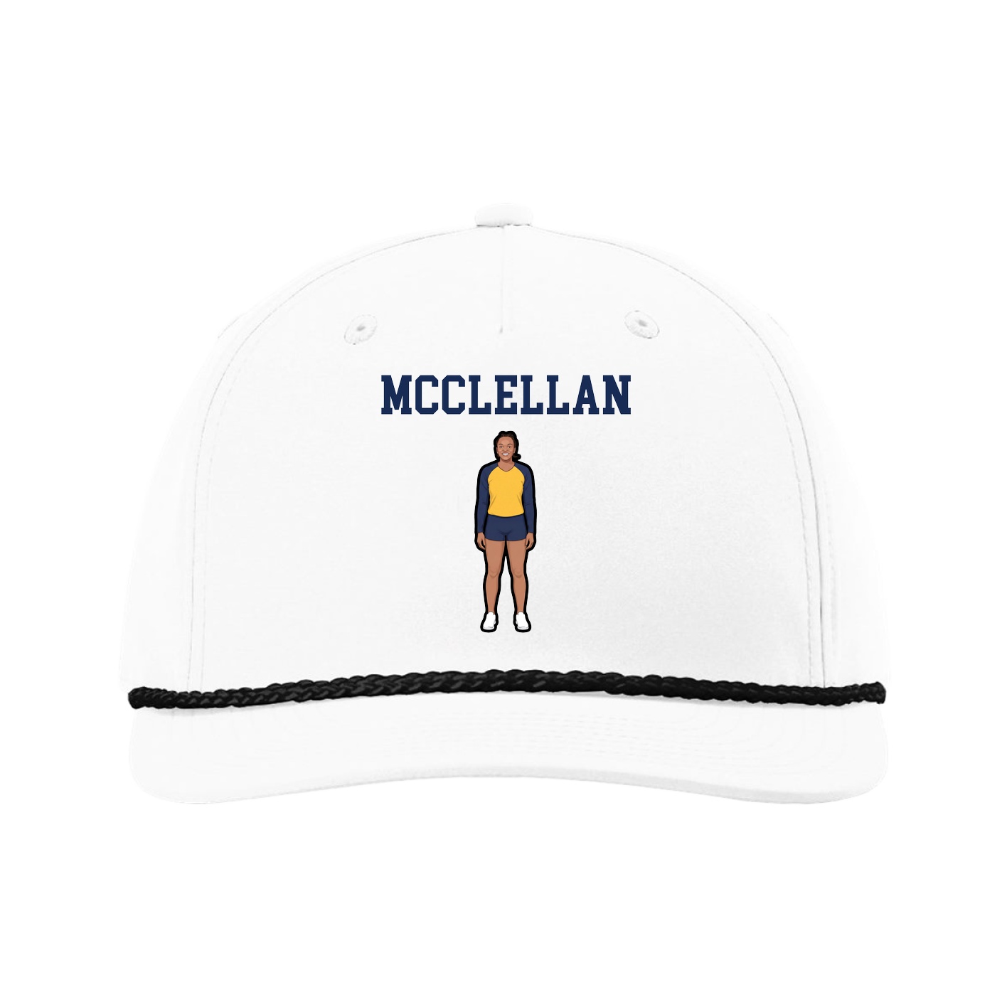Five-Panel Classic Rope Cap — Shirsey in White