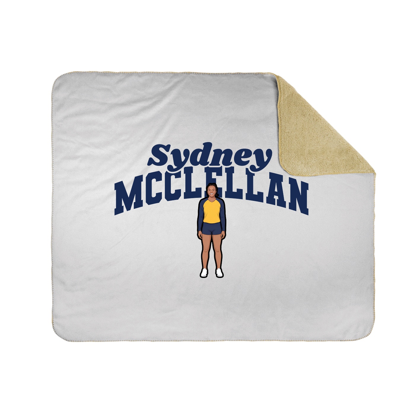 Throw Blanket — Signature Arch in White