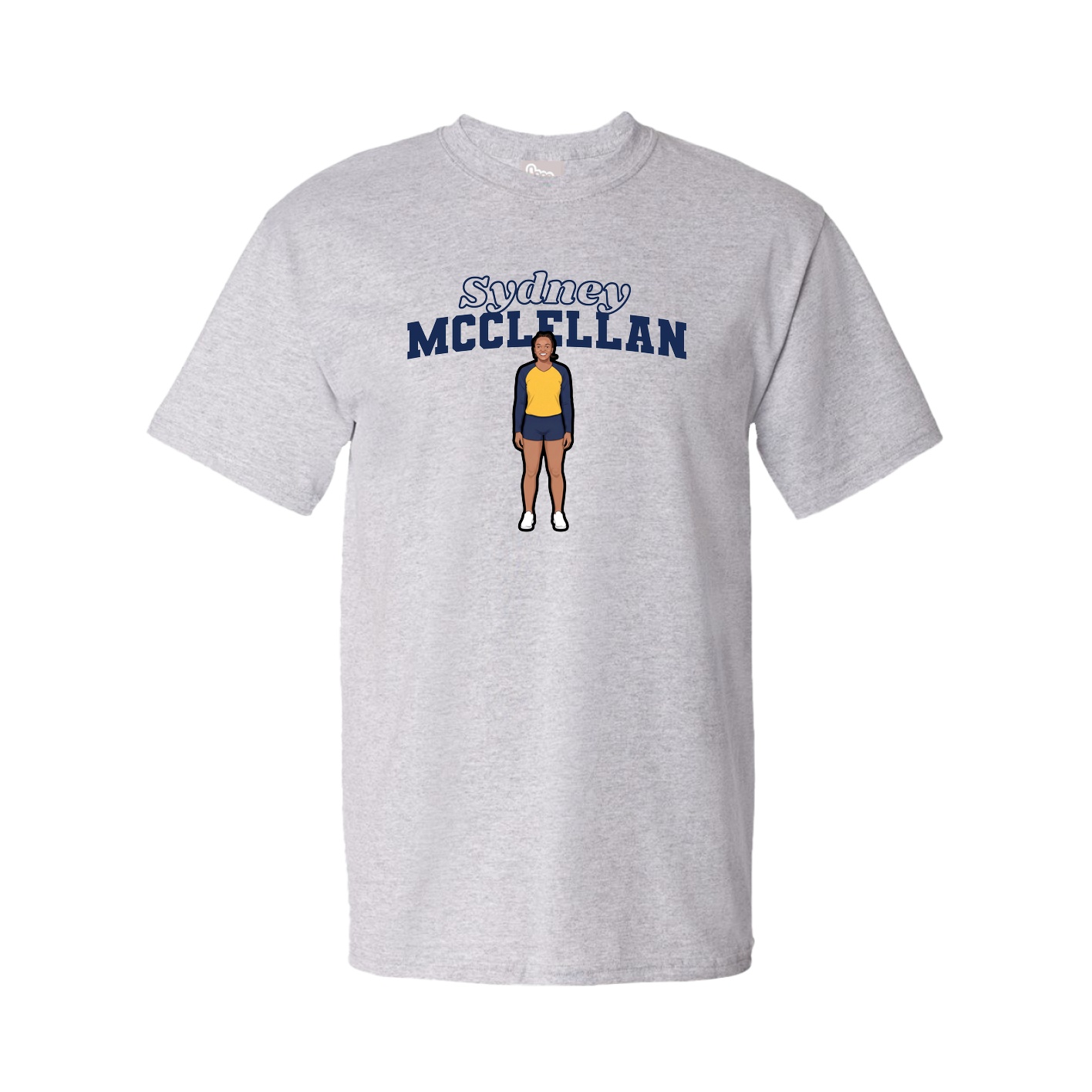 Youth Tee — Name Arch in Grey
