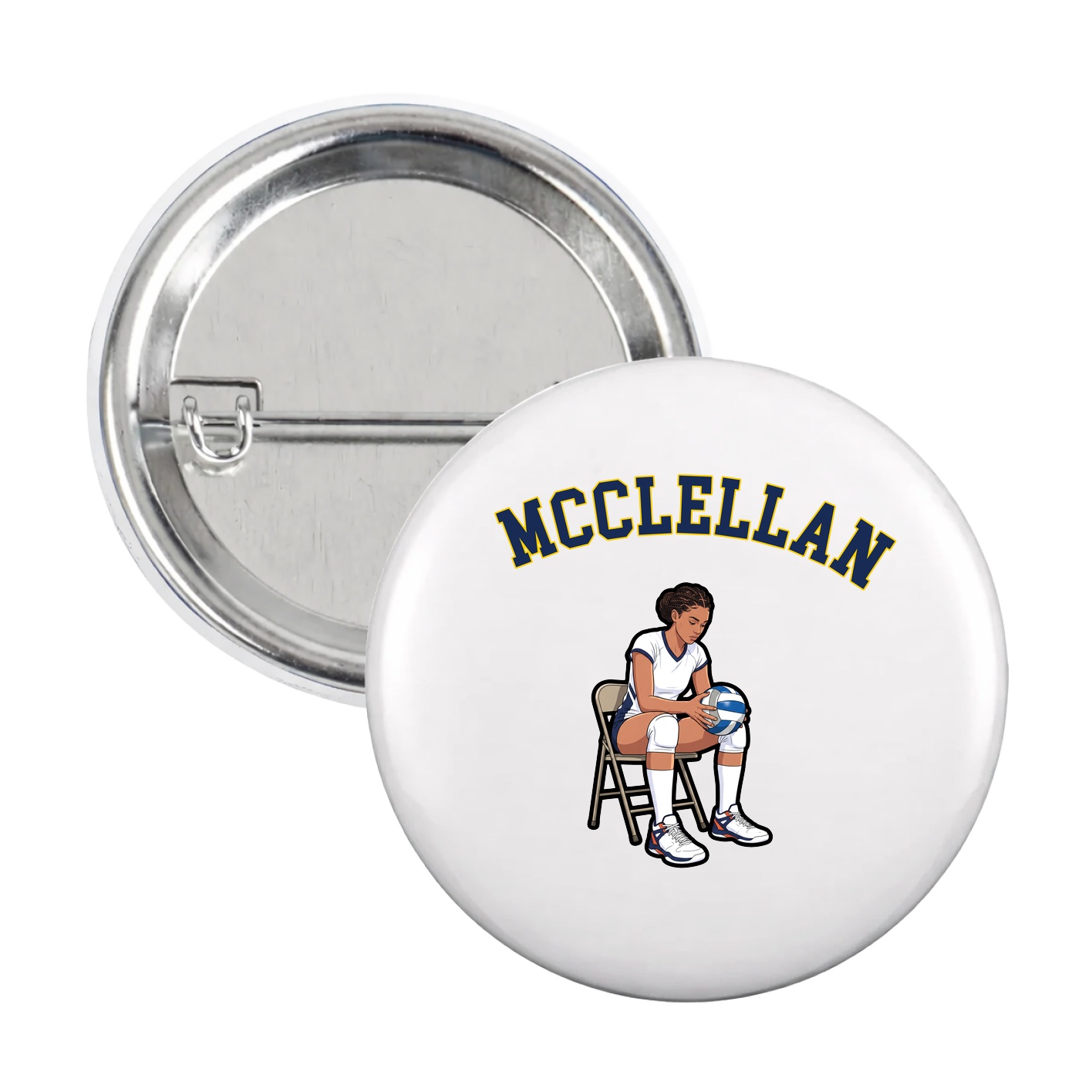 Game Day Button — Shirsey Arch in White