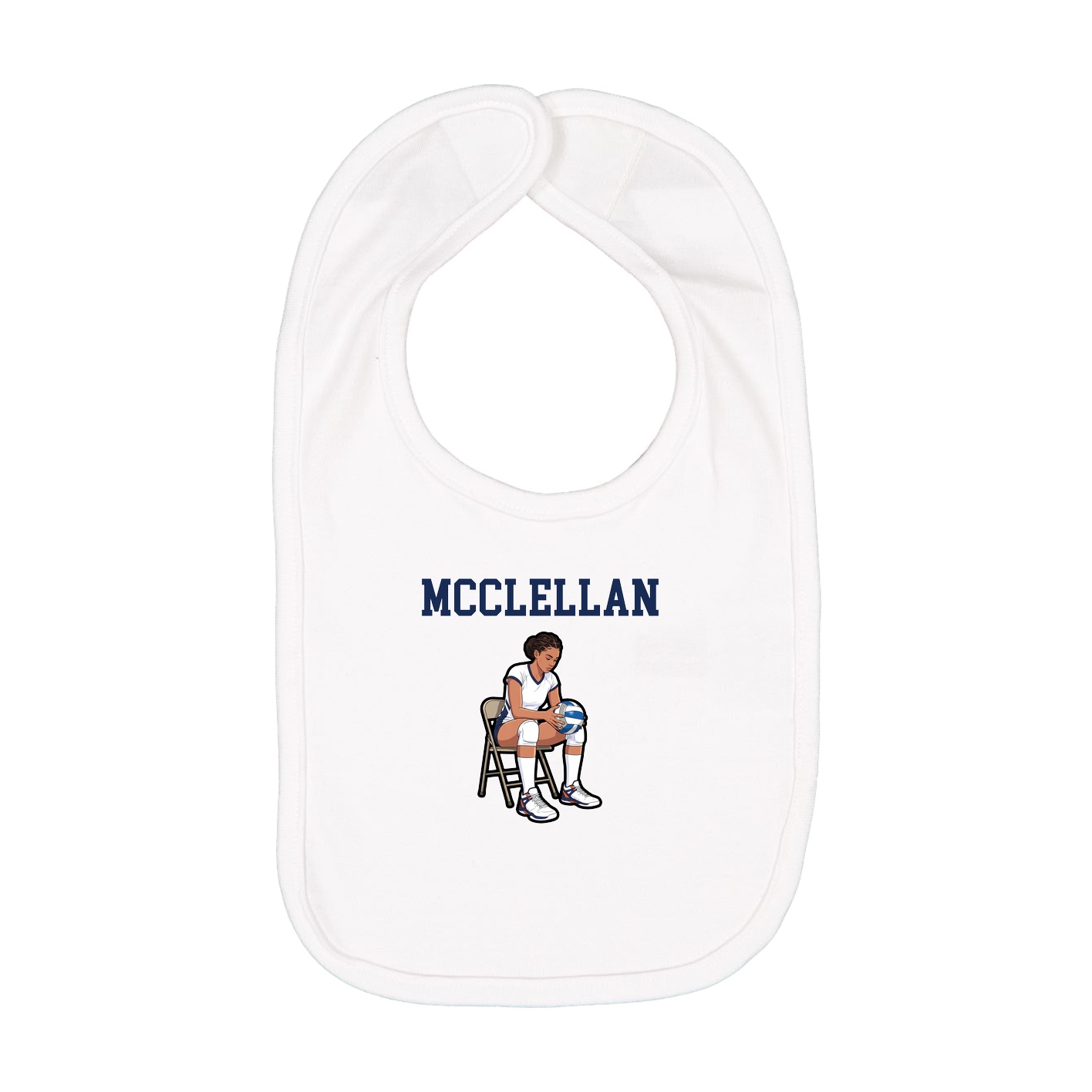 Infant Bib — Shirsey in White