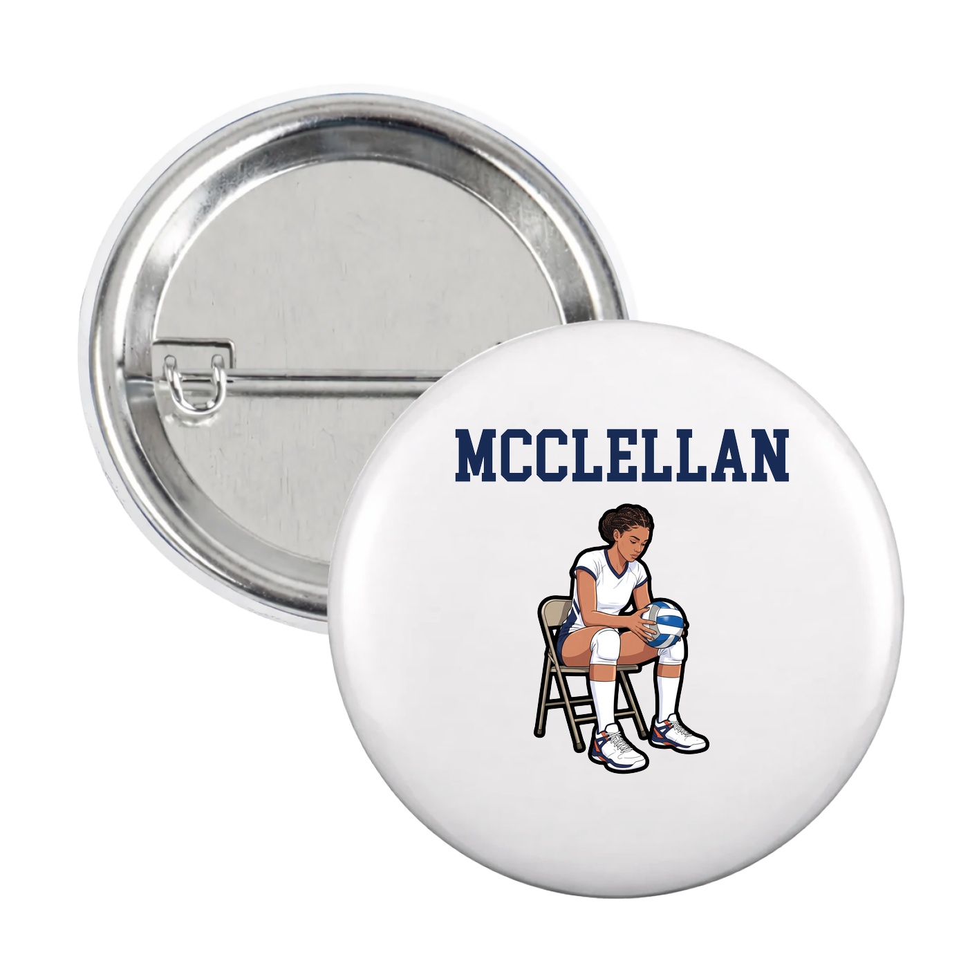 Game Day Button — Shirsey in White