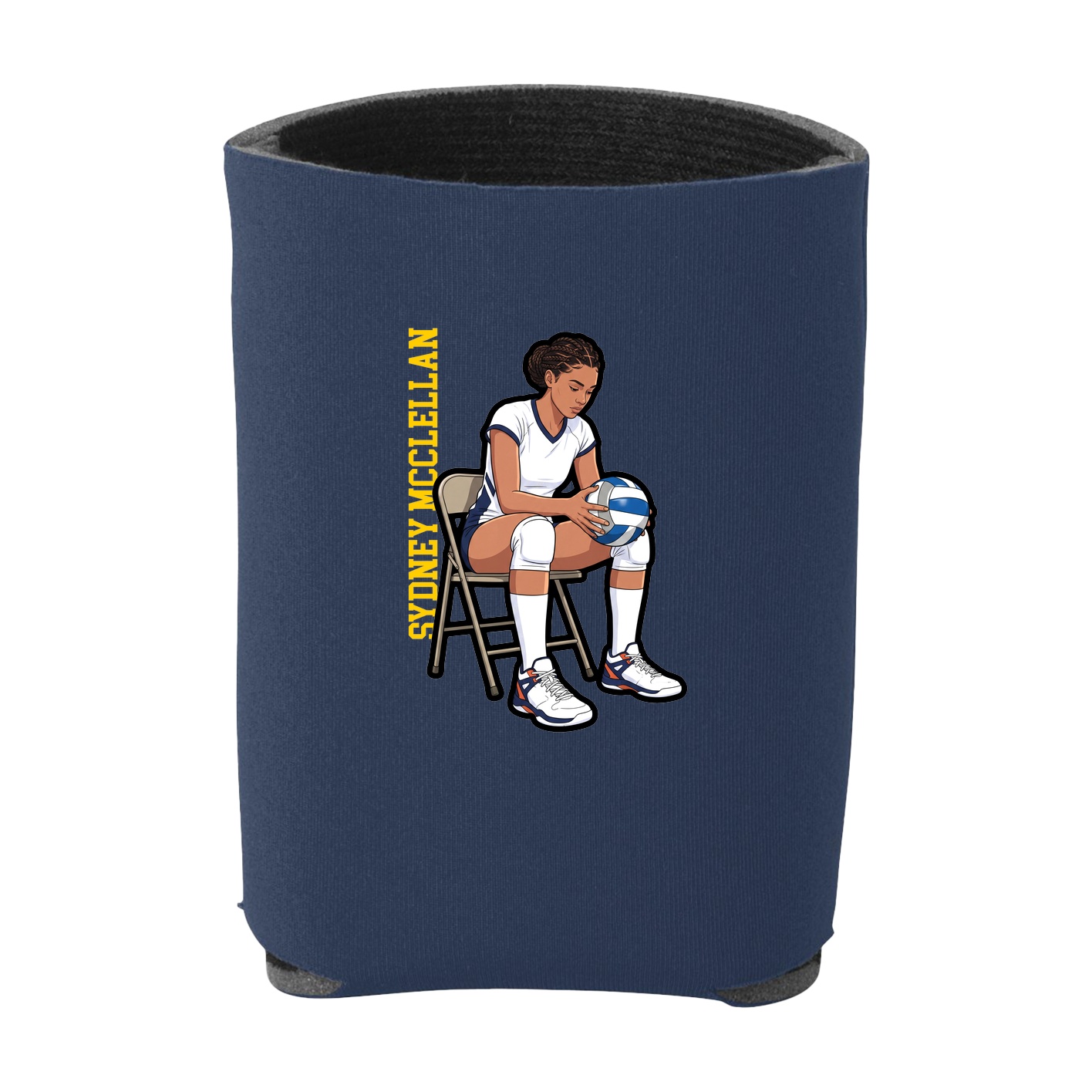 Can Holder — Name Vertical in Navy