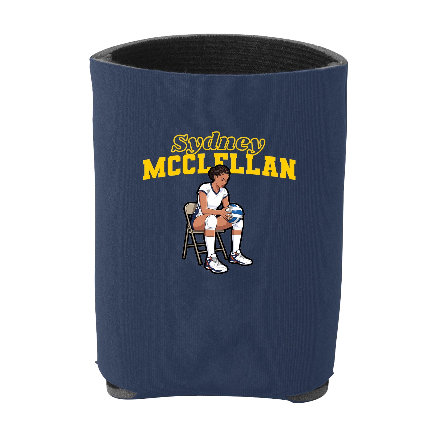 Can Holder — Name Arch in Navy