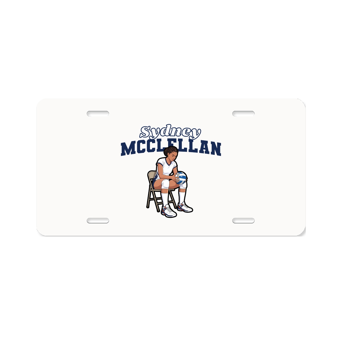 License Plate — Name Arch in Classic