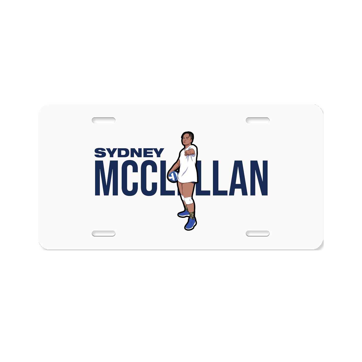 License Plate — Player Name in Classic