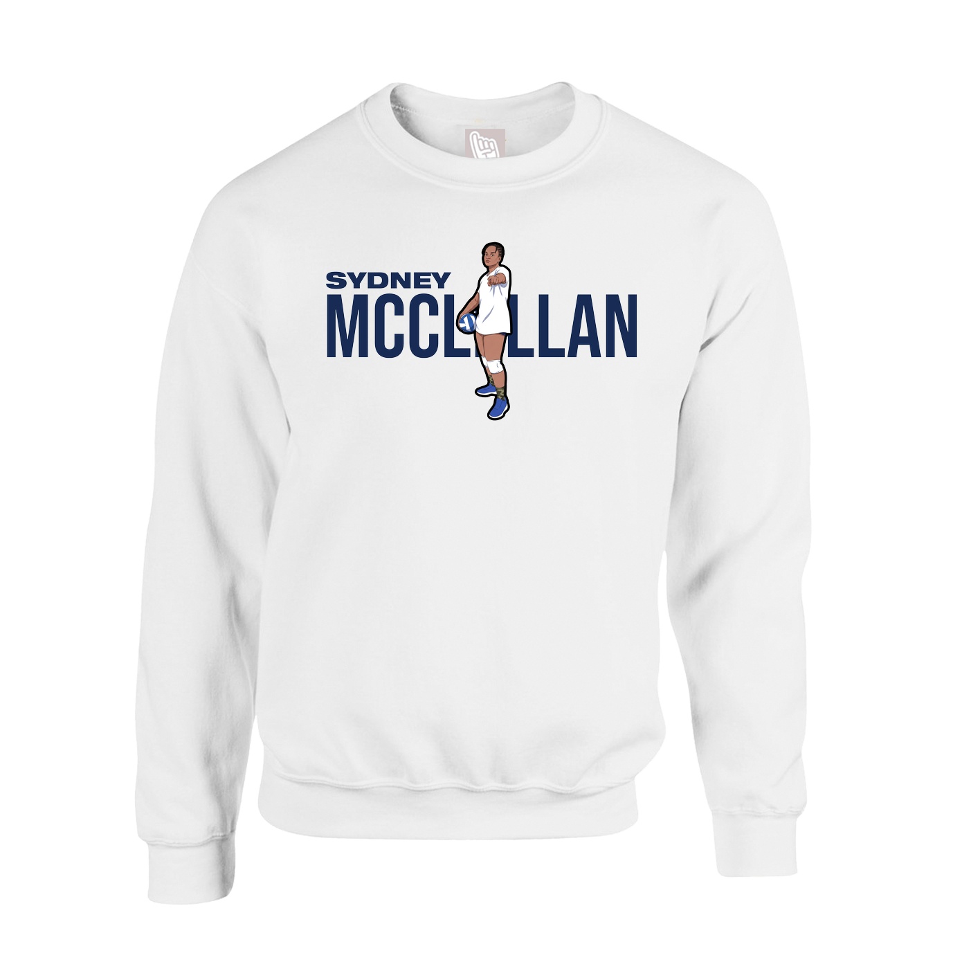 Fleece Crew — Player Name in White