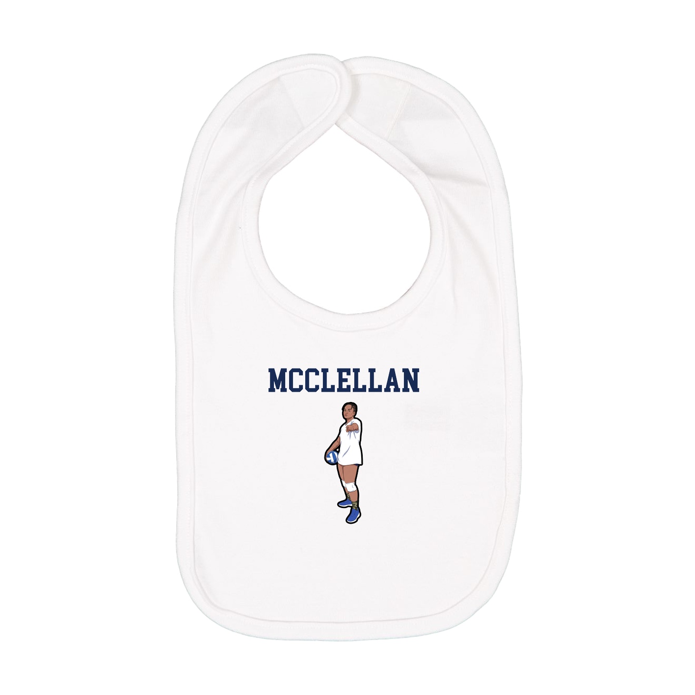Infant Bib — Shirsey in White