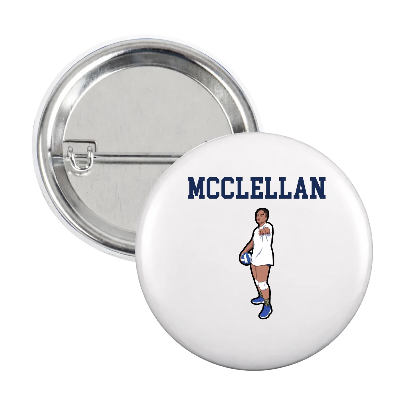 Game Day Button — Shirsey in White