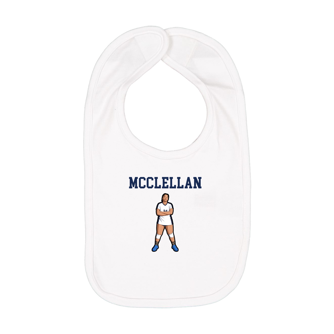 Infant Bib — Shirsey in White