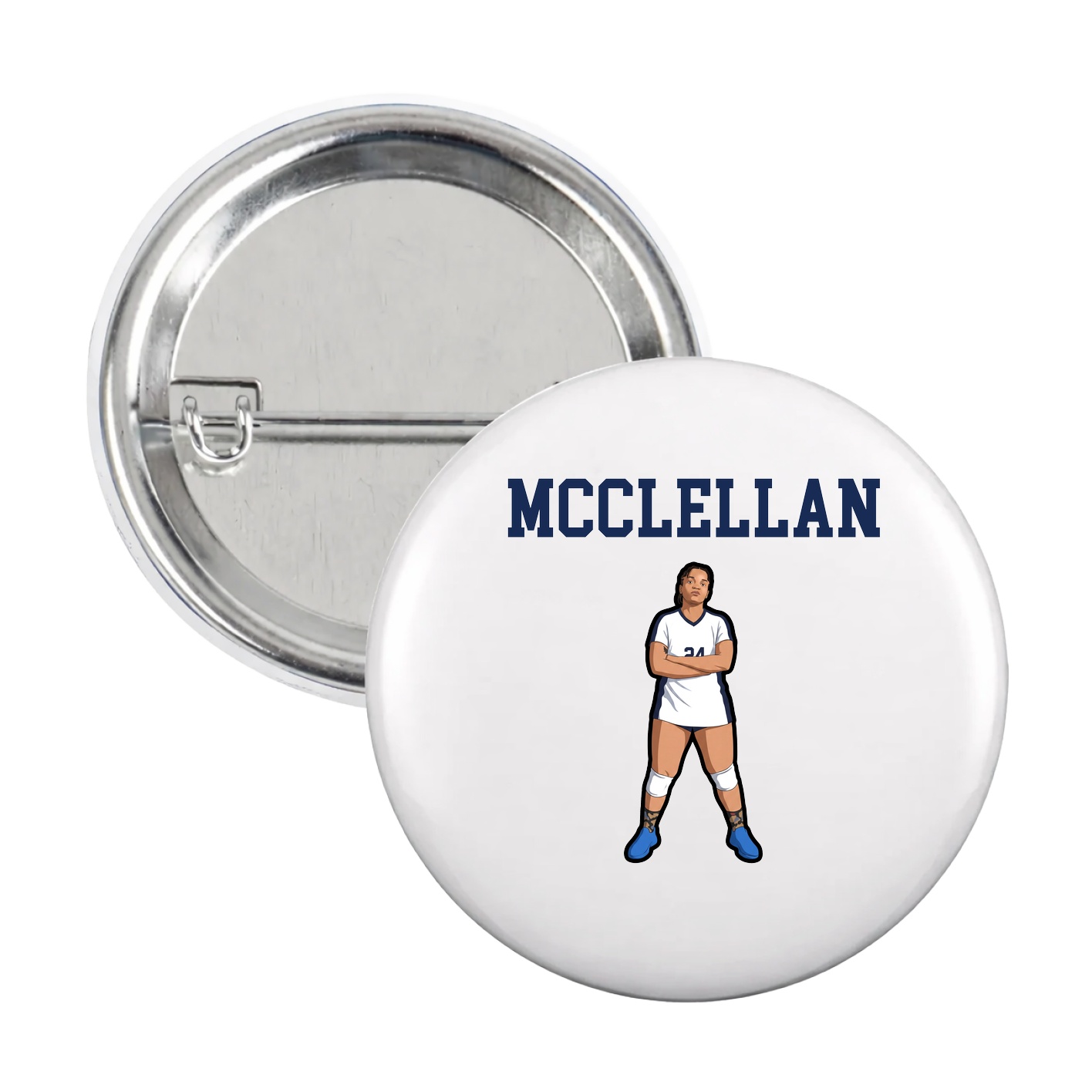 Game Day Button — Shirsey in White