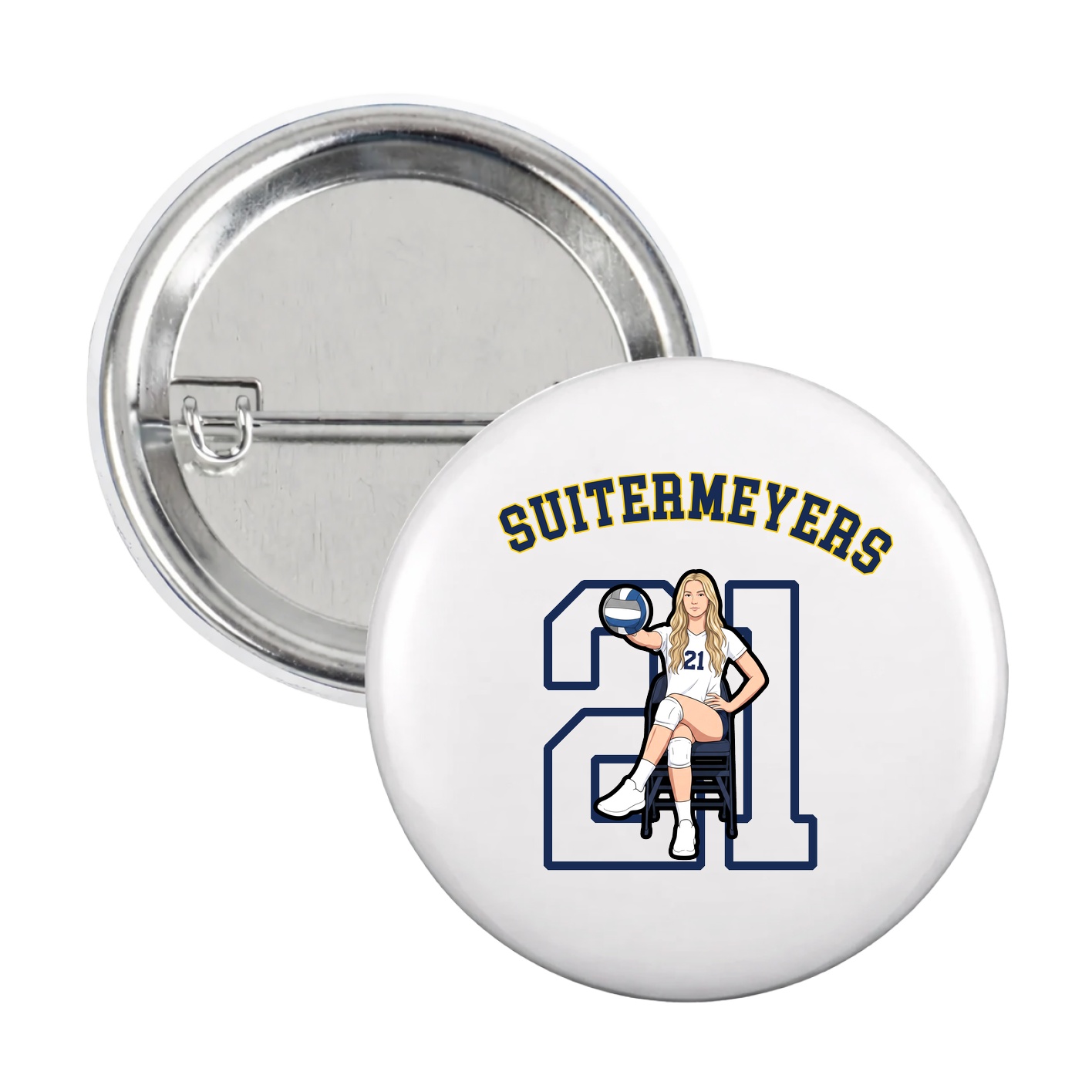 Game Day Button — Shirsey Arch in White