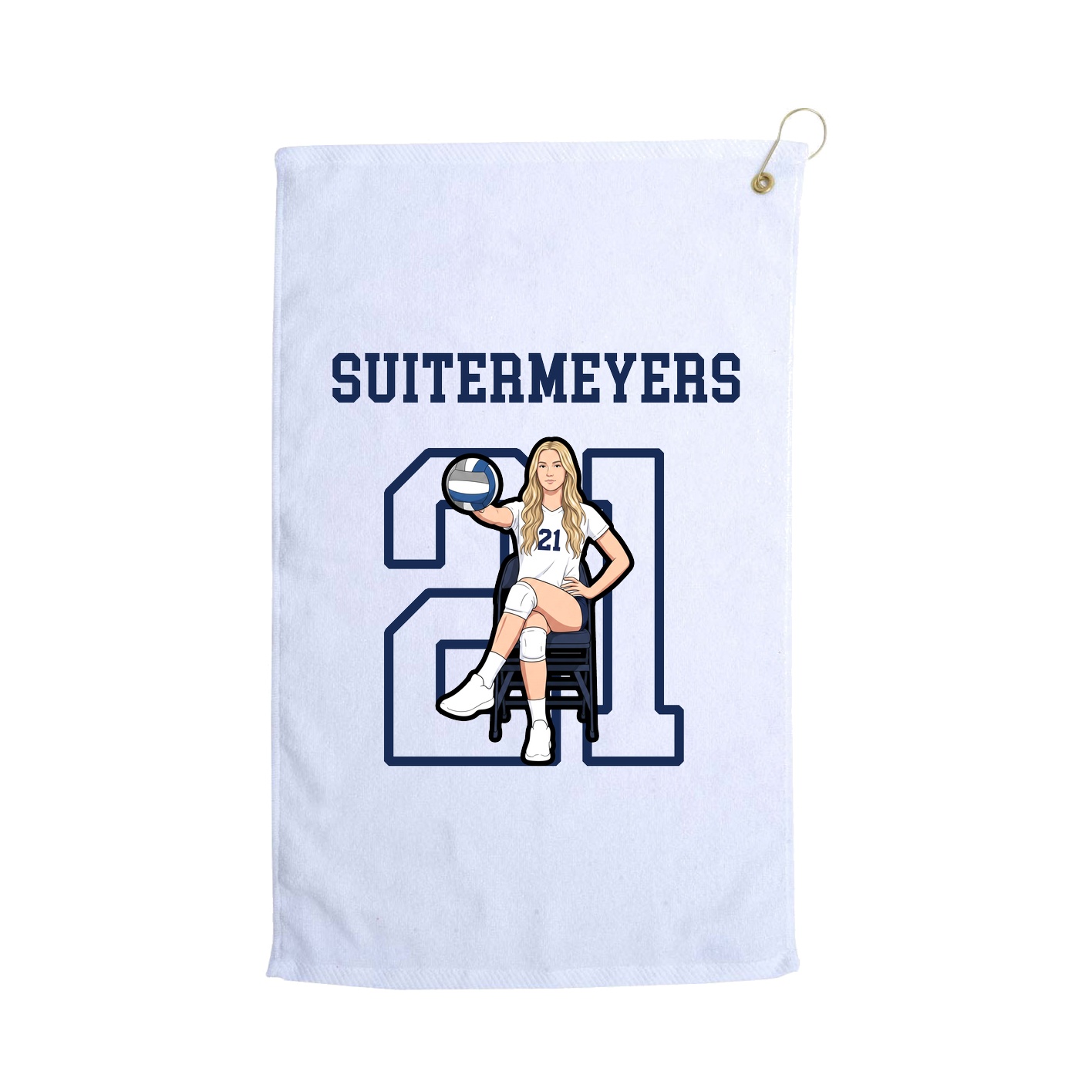 Golf Towel — Shirsey in White