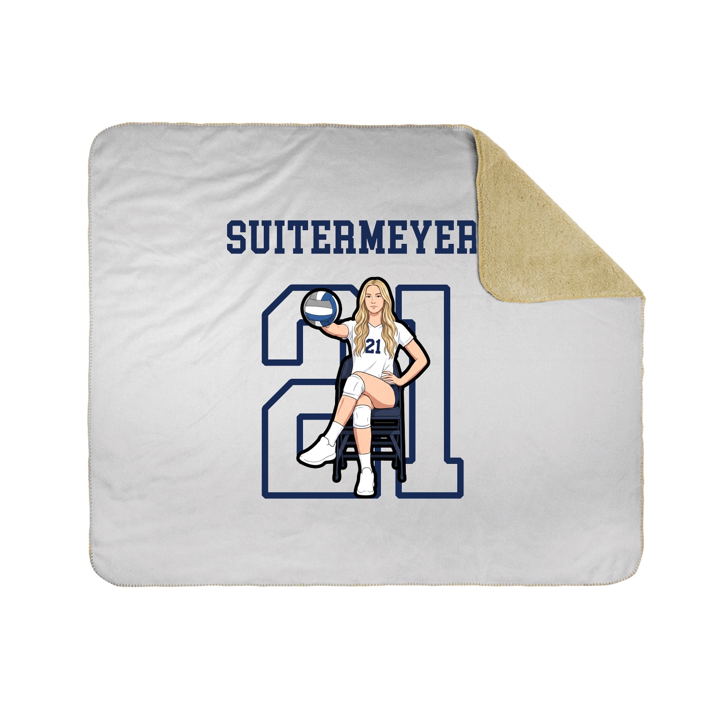 Throw Blanket — Shirsey in White