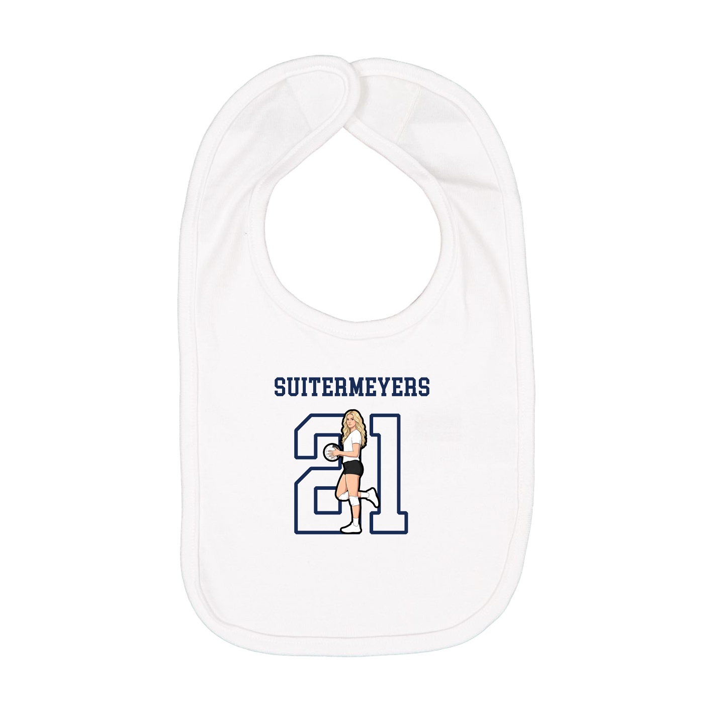 Infant Bib — Shirsey in White