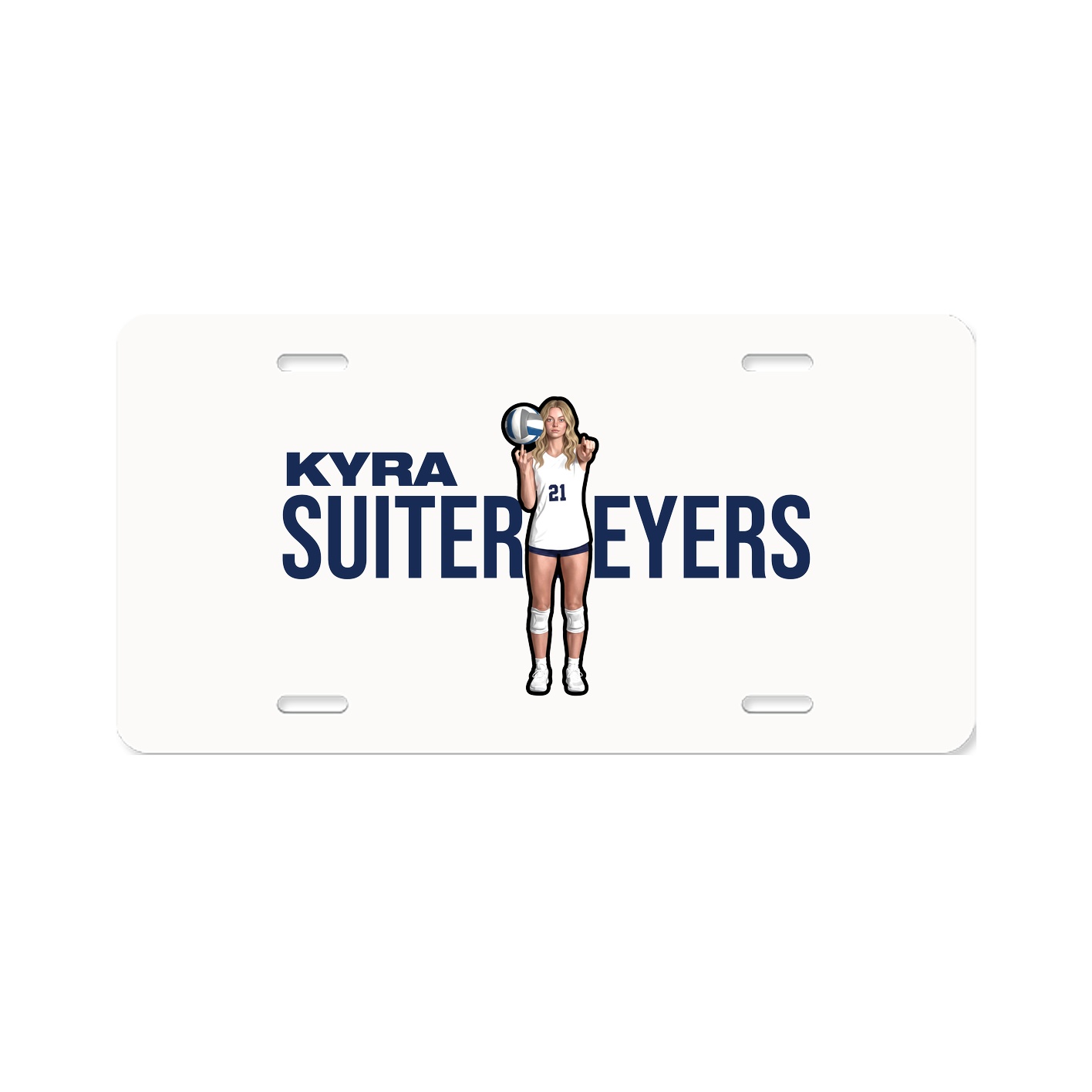 License Plate — Player Name in Classic