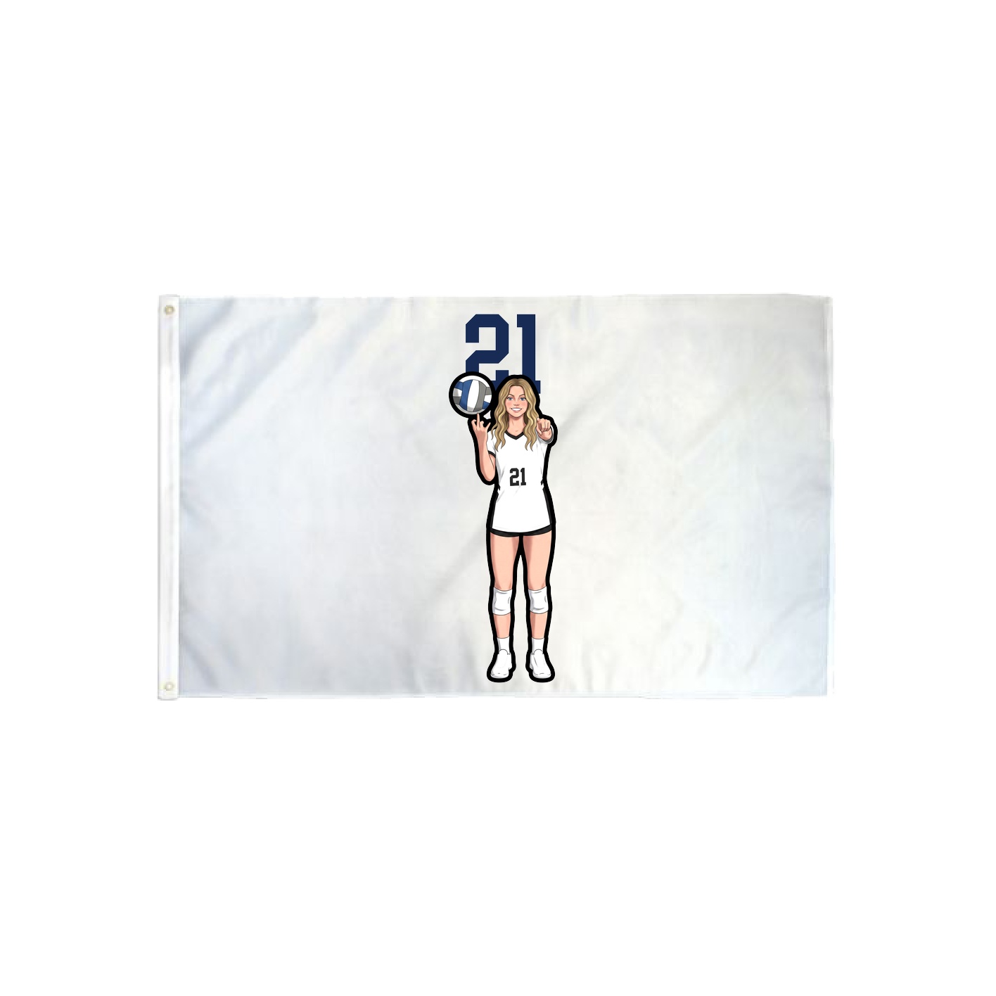3x5 Flag — Number Top in Classic