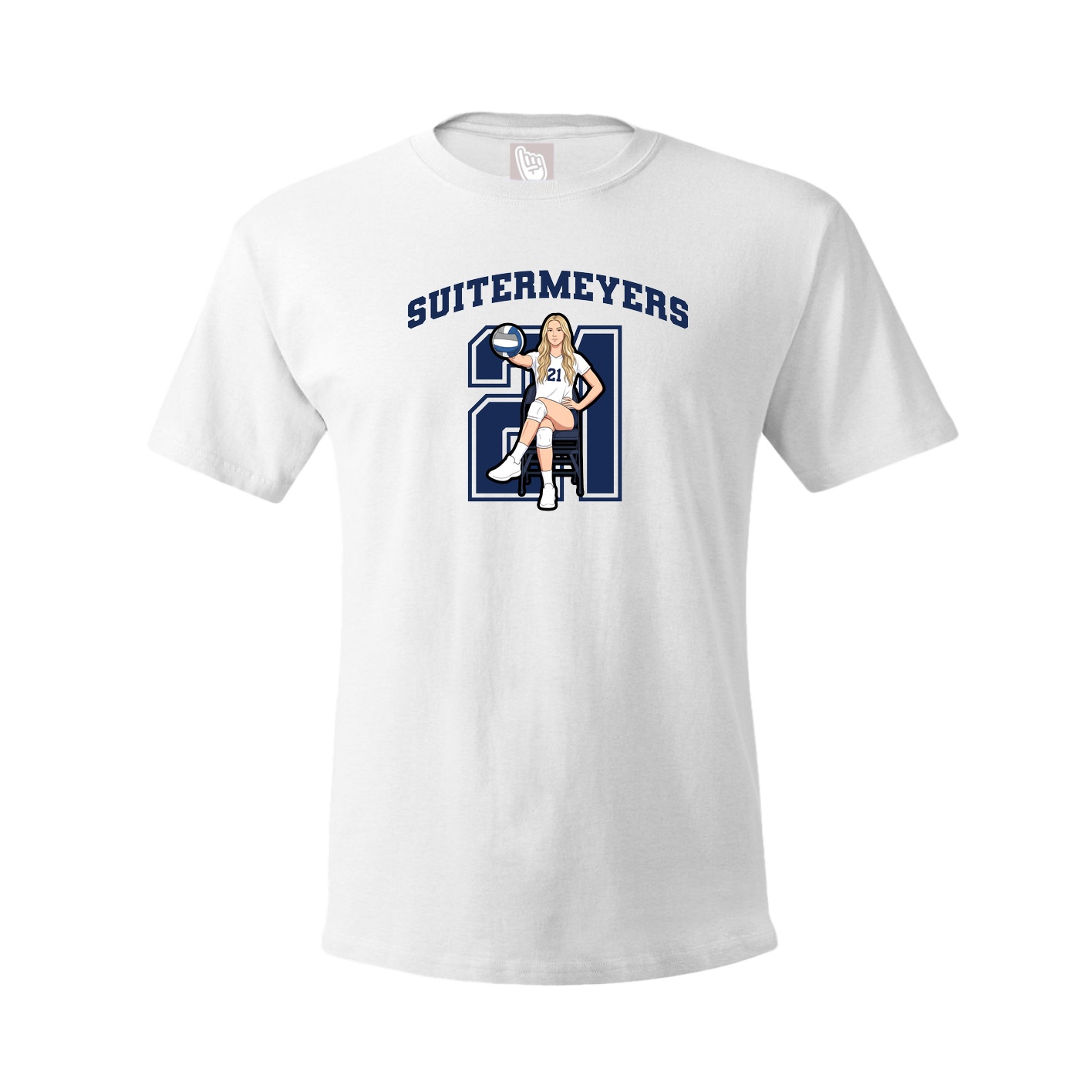 Tee — Number in White