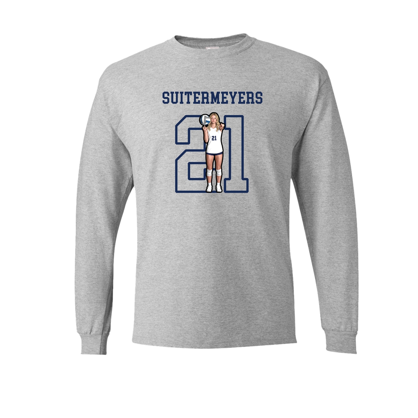 Long Sleeve Tee — Shirsey in Grey