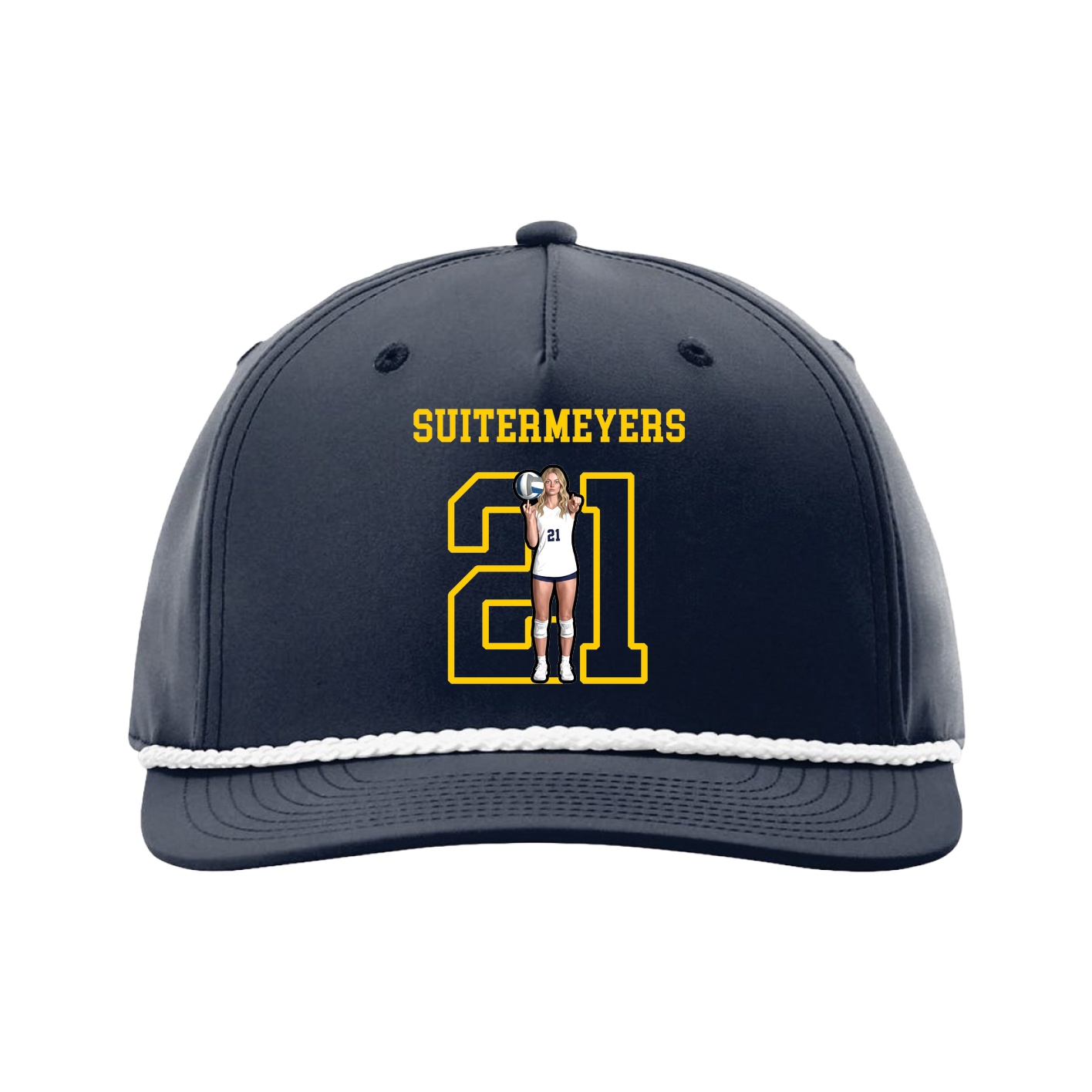 Five-Panel Classic Rope Cap — Shirsey in Navy