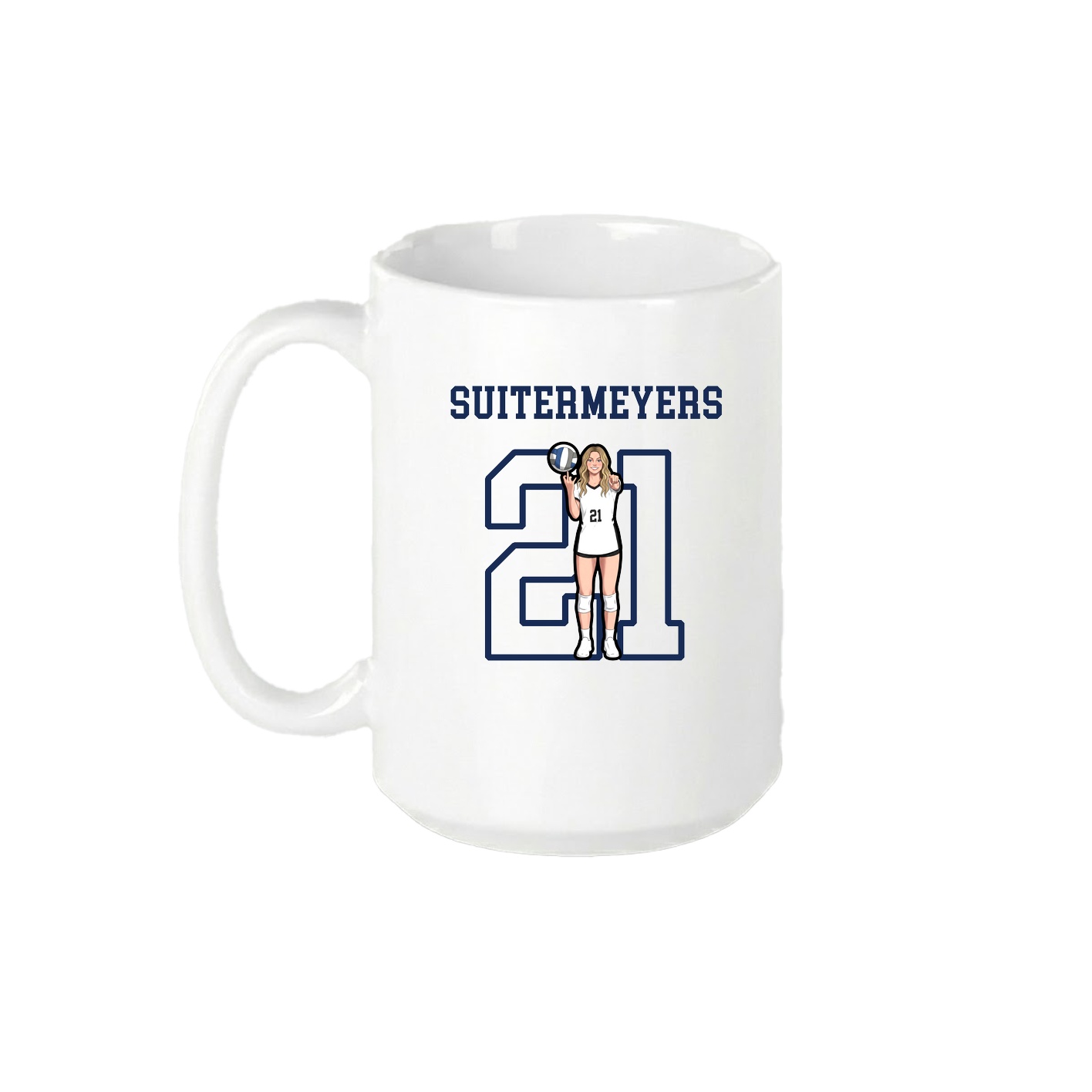 15oz Coffee Mug — Shirsey in White