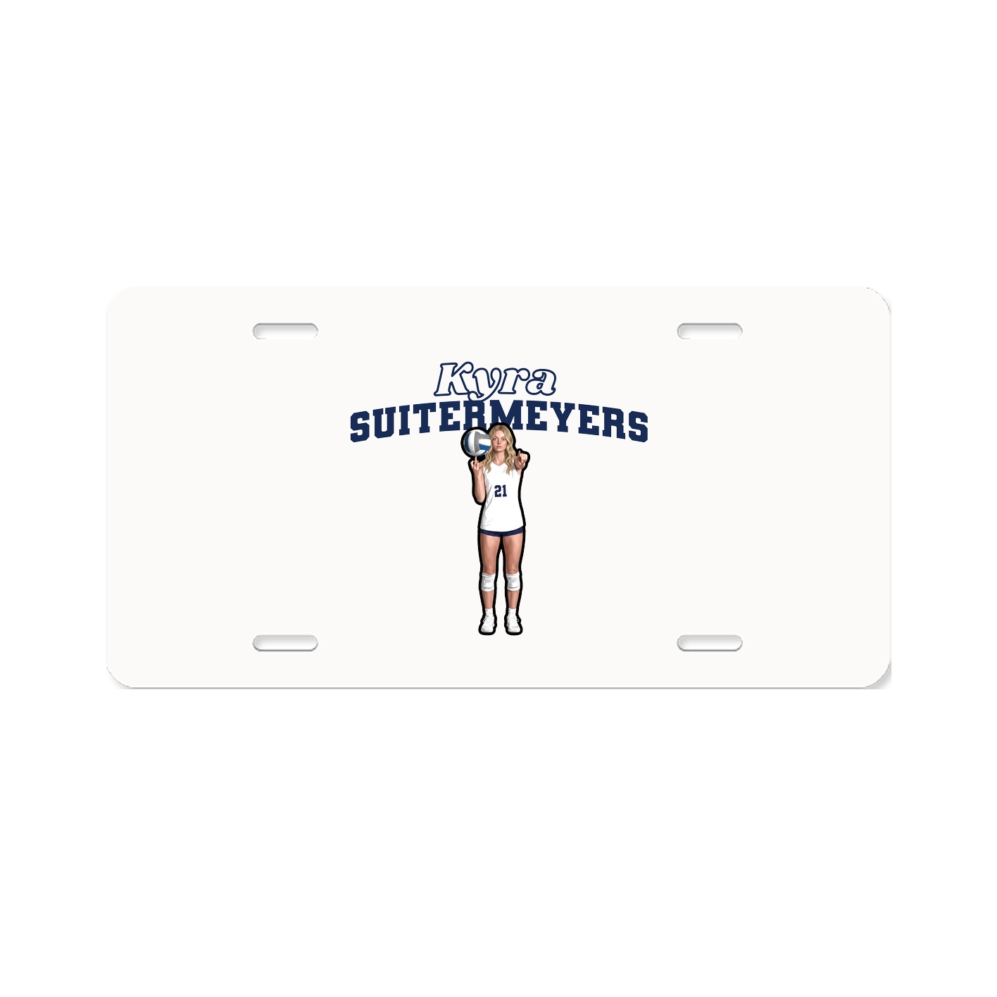 License Plate — Name Arch in Classic