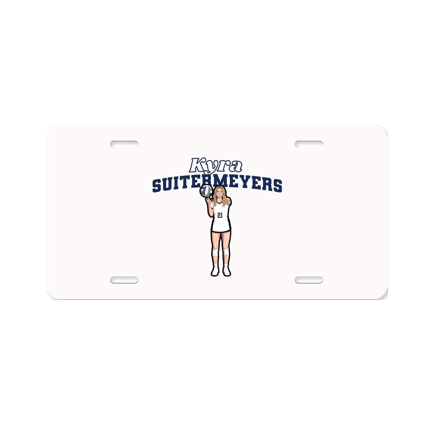 License Plate — Name Arch in Classic