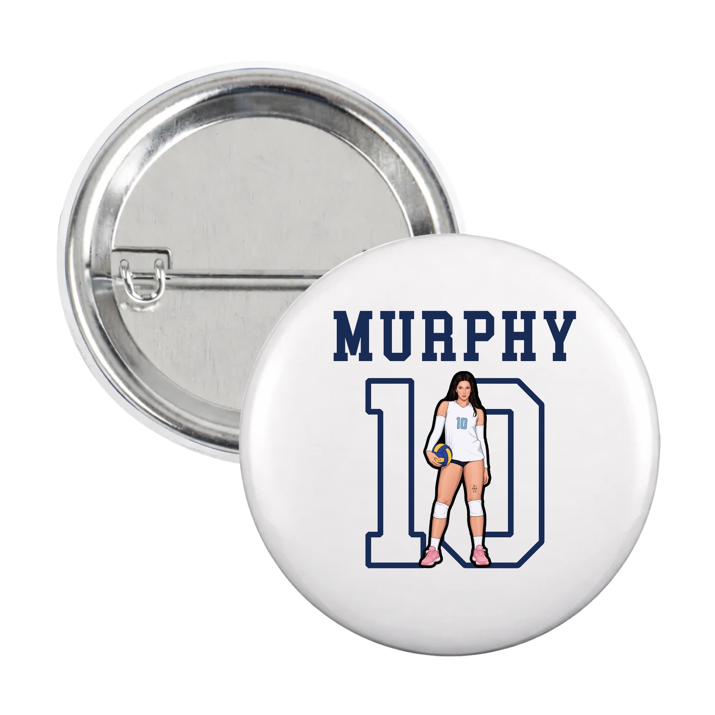 Game Day Button — Shirsey in White