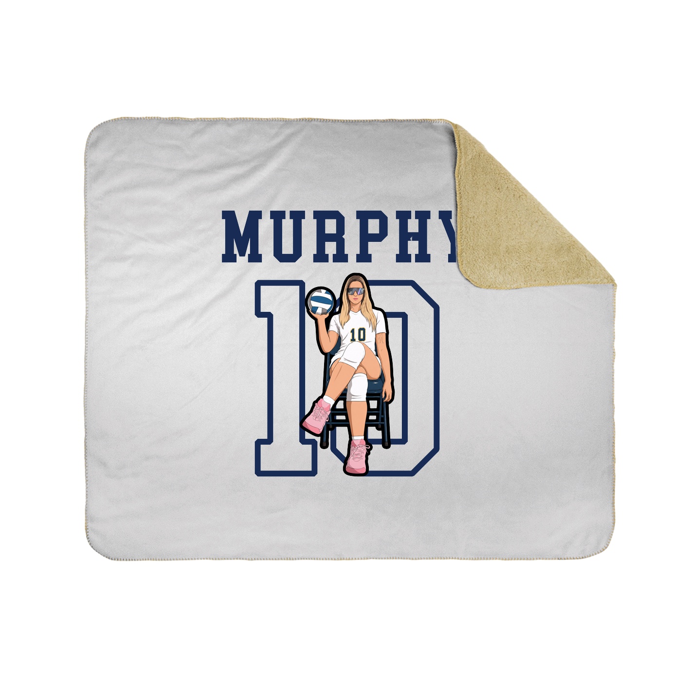 Throw Blanket — Shirsey in White