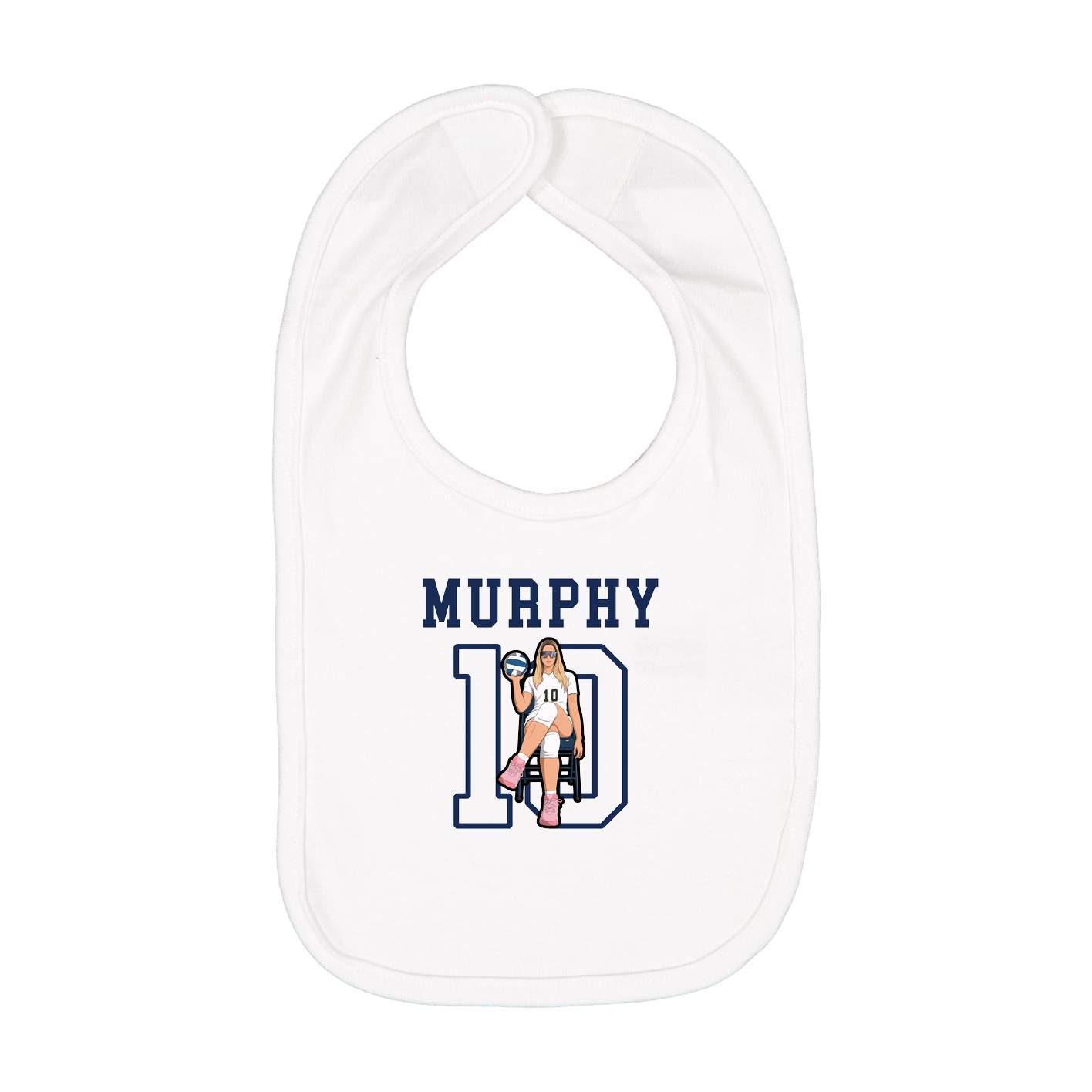 Infant Bib — Shirsey in White
