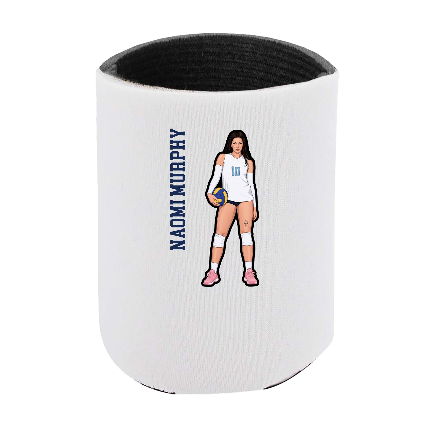 Can Holder — Name Vertical in White