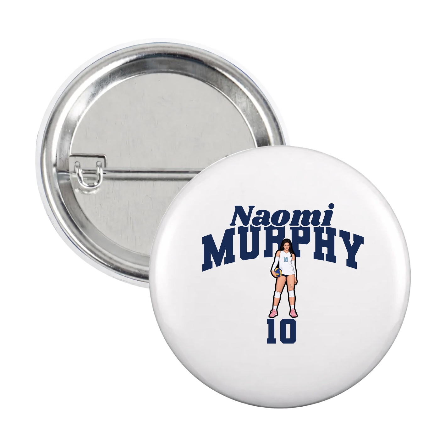 Game Day Button — Signature Arch in White