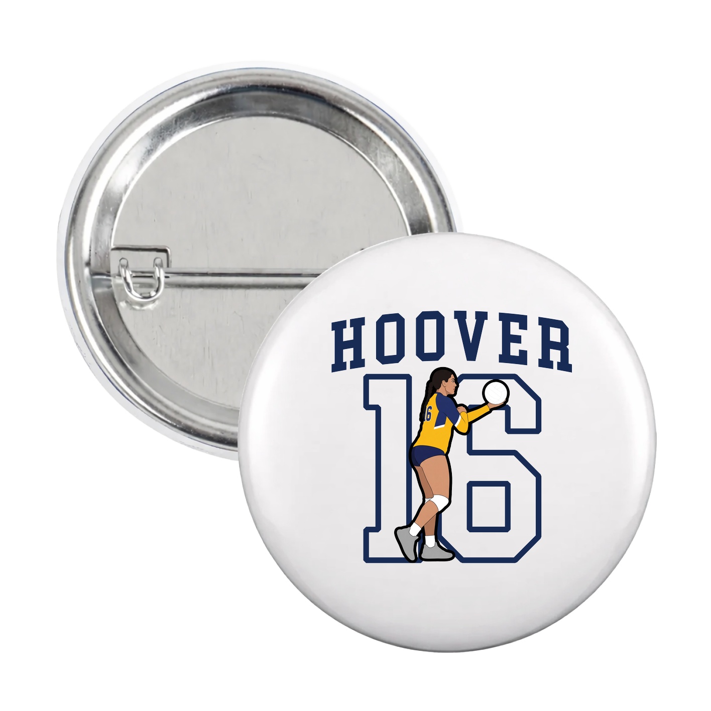 Game Day Button — Shirsey in White